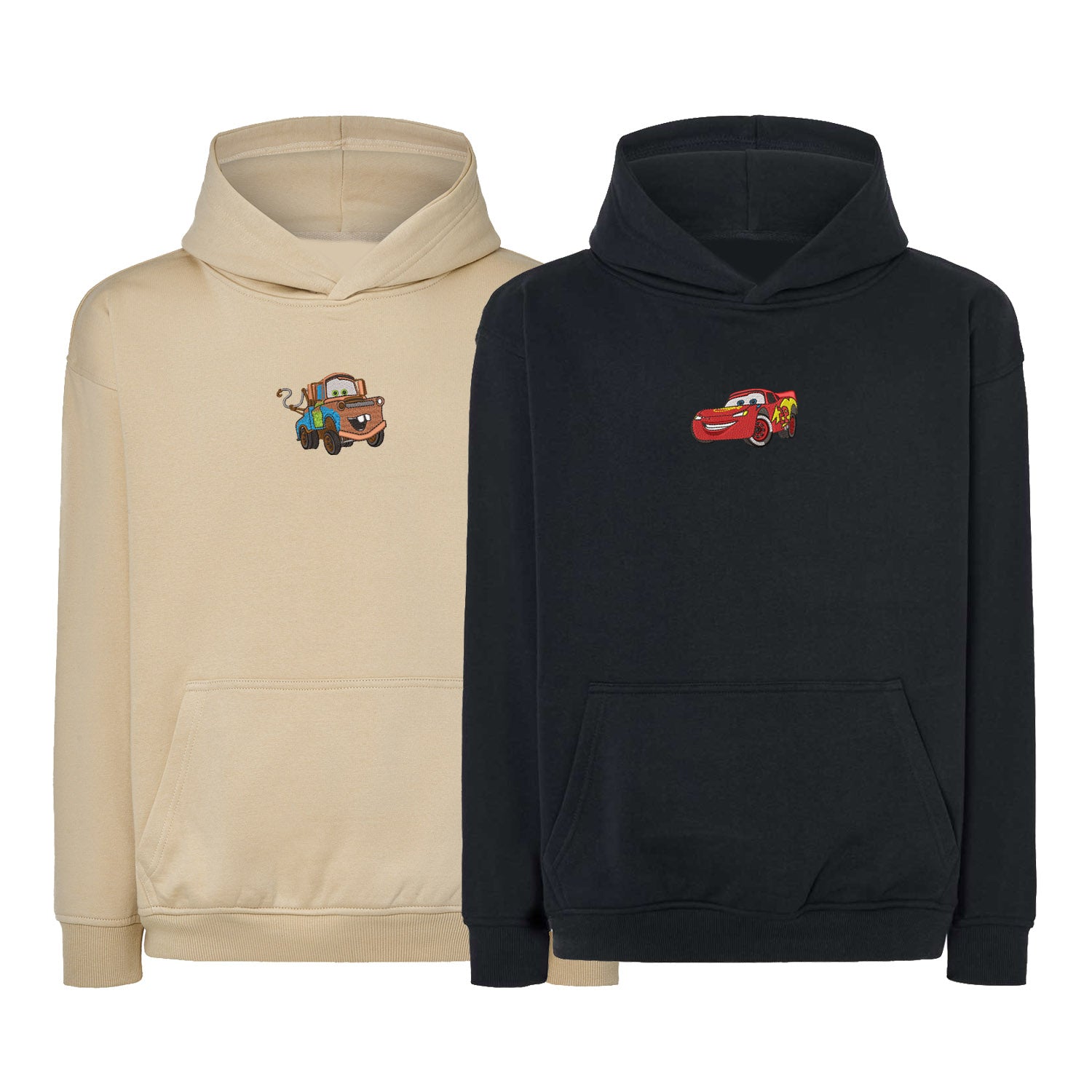 Zestaw 2 bluz oversize z haftem „McQueen & Złomek” maczi & maczi