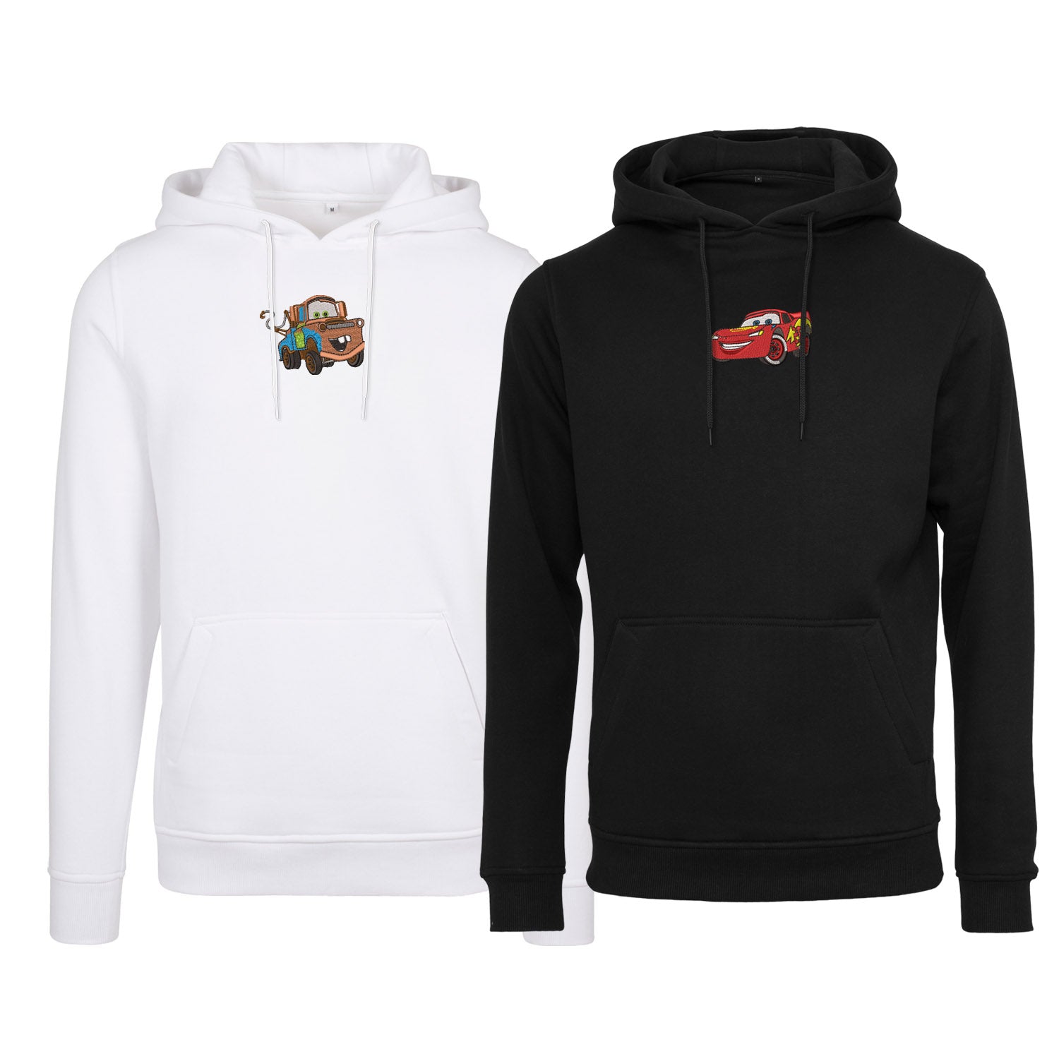 Zestaw 2 bluz z kapturem z haftem „McQueen & Złomek”  maczi & maczi