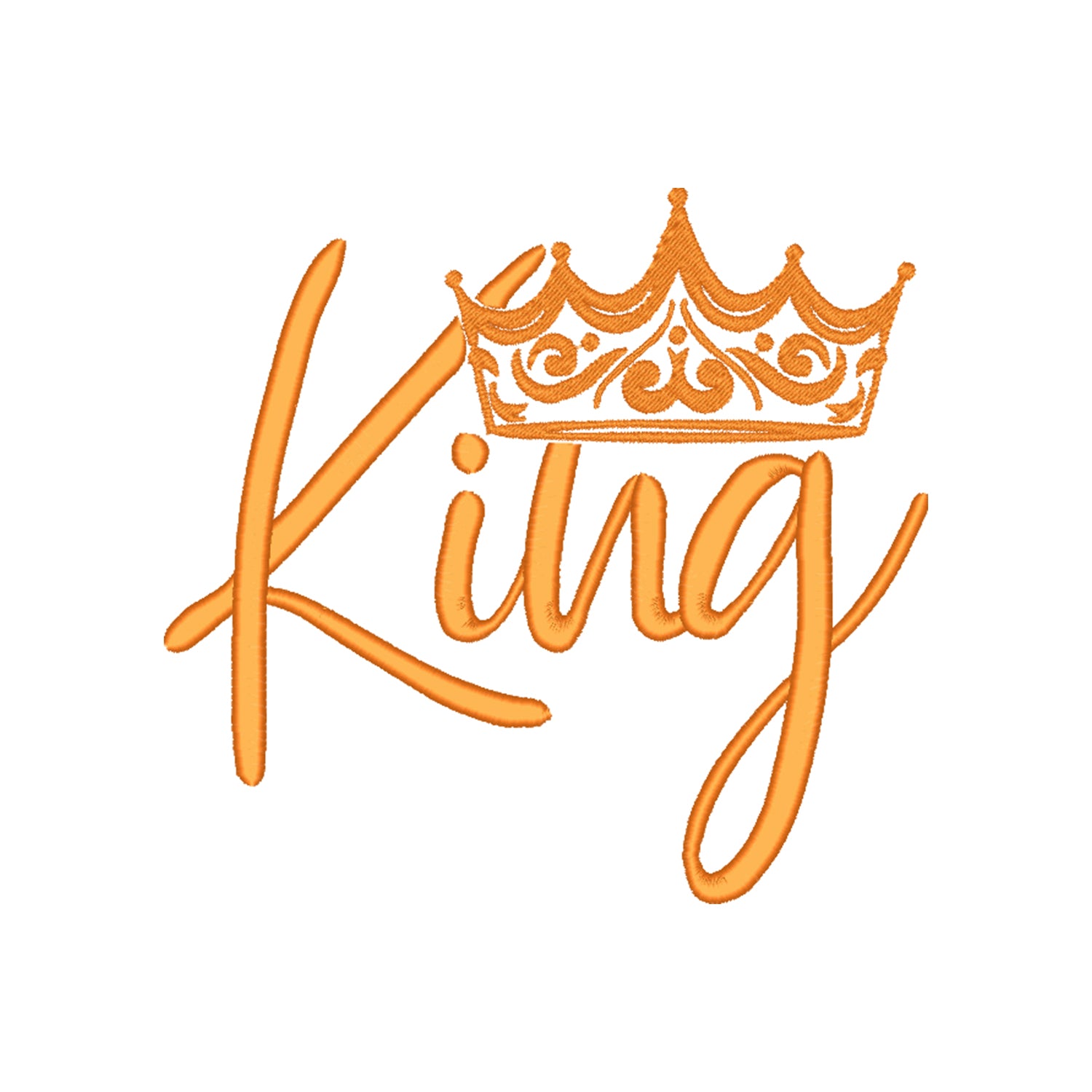 Koszulka „King Crown” haft komputerowy – stylowa koszulka z koroną, unisex, damska, oversize, idealna na prezent Haft z radości - nadruki i haft na odzieży Warszawa
