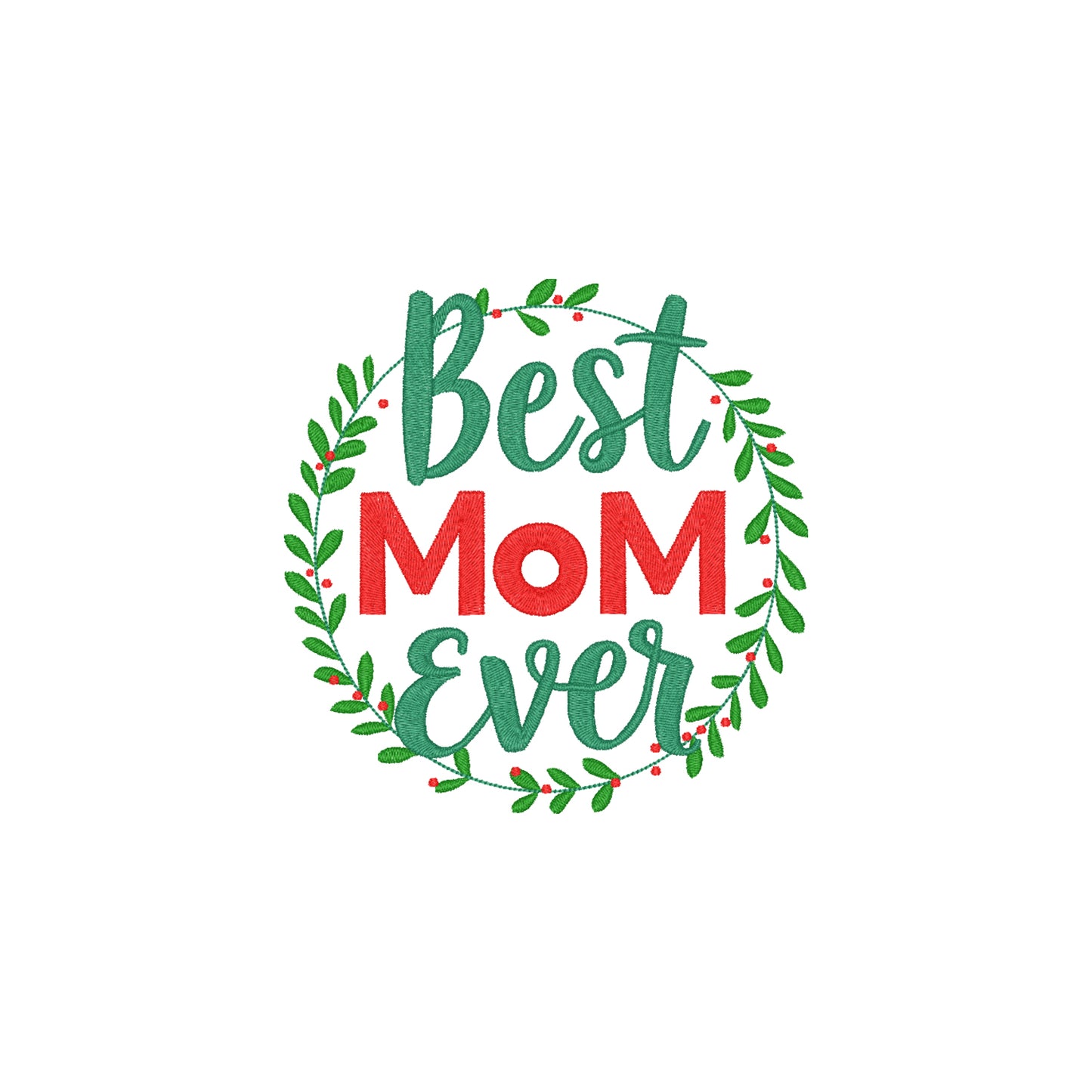 Bluza z haftem Best Mom Ever Flower Frame – stylowy prezent dla mamy Haft z radości - nadruki i haft na odzieży Warszawa