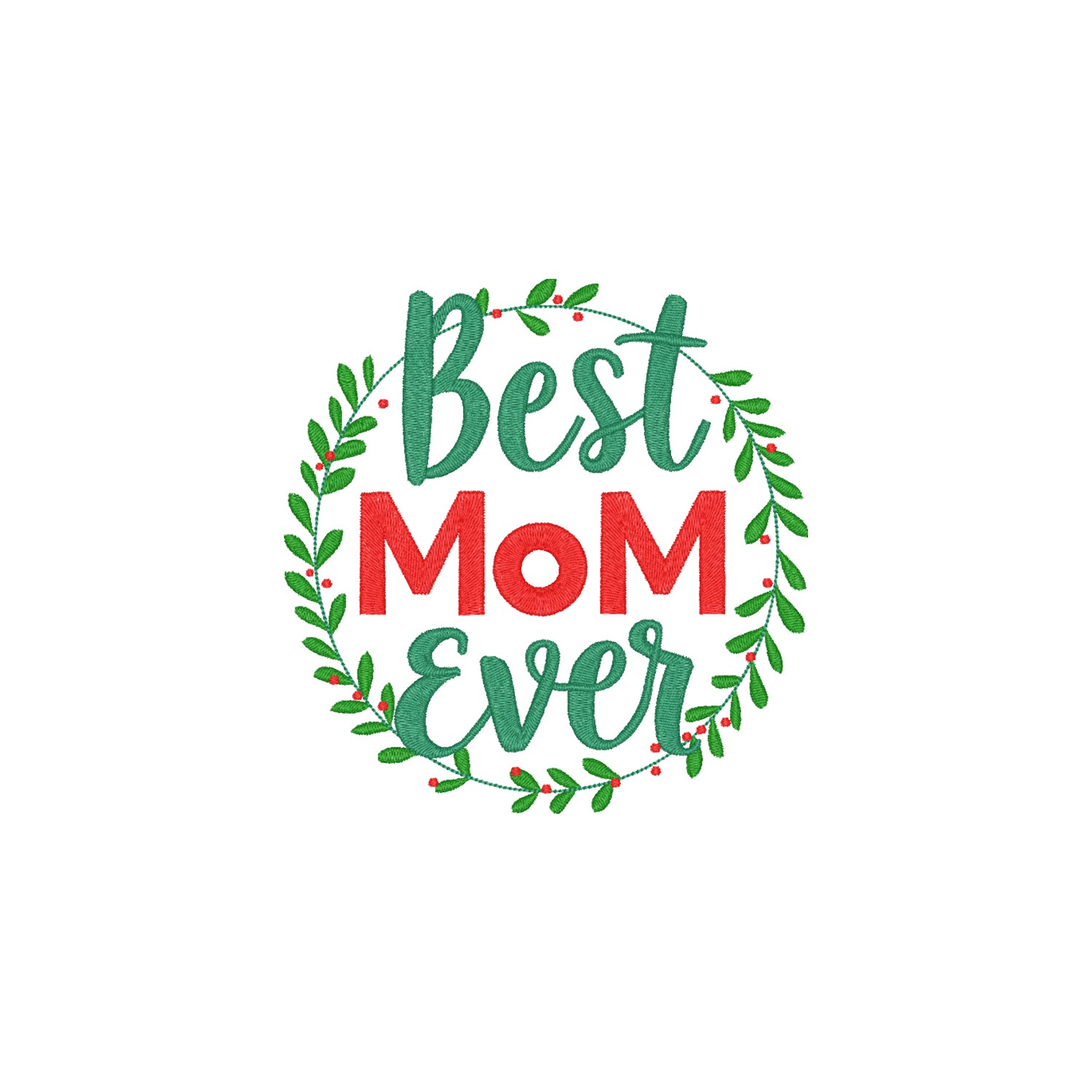 Bluza z haftem Best Mom Ever Flower Frame – stylowy prezent dla mamy Haft z radości - nadruki i haft na odzieży Warszawa