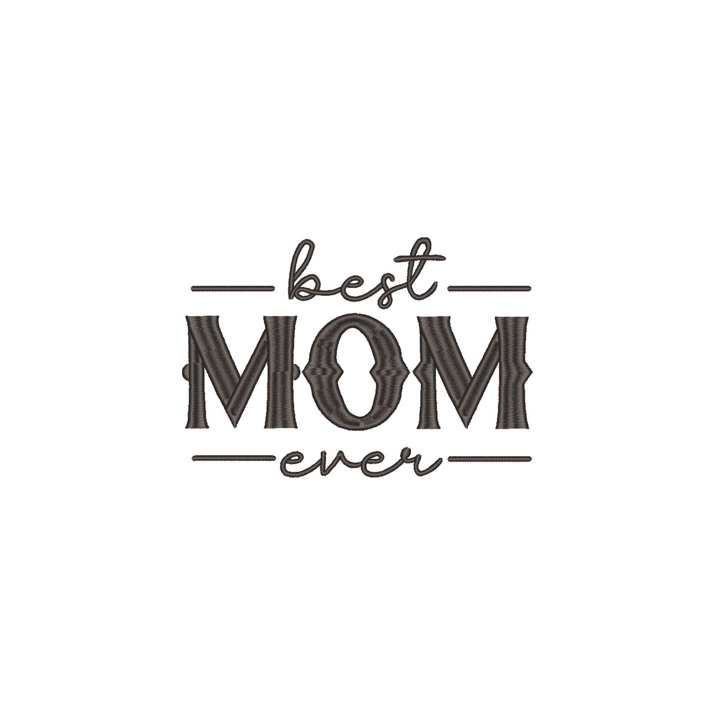 Koszulka Best Mom Ever – Haft komputerowy | Damska, Unisex, Oversize Haft z radości - nadruki i haft na odzieży Warszawa