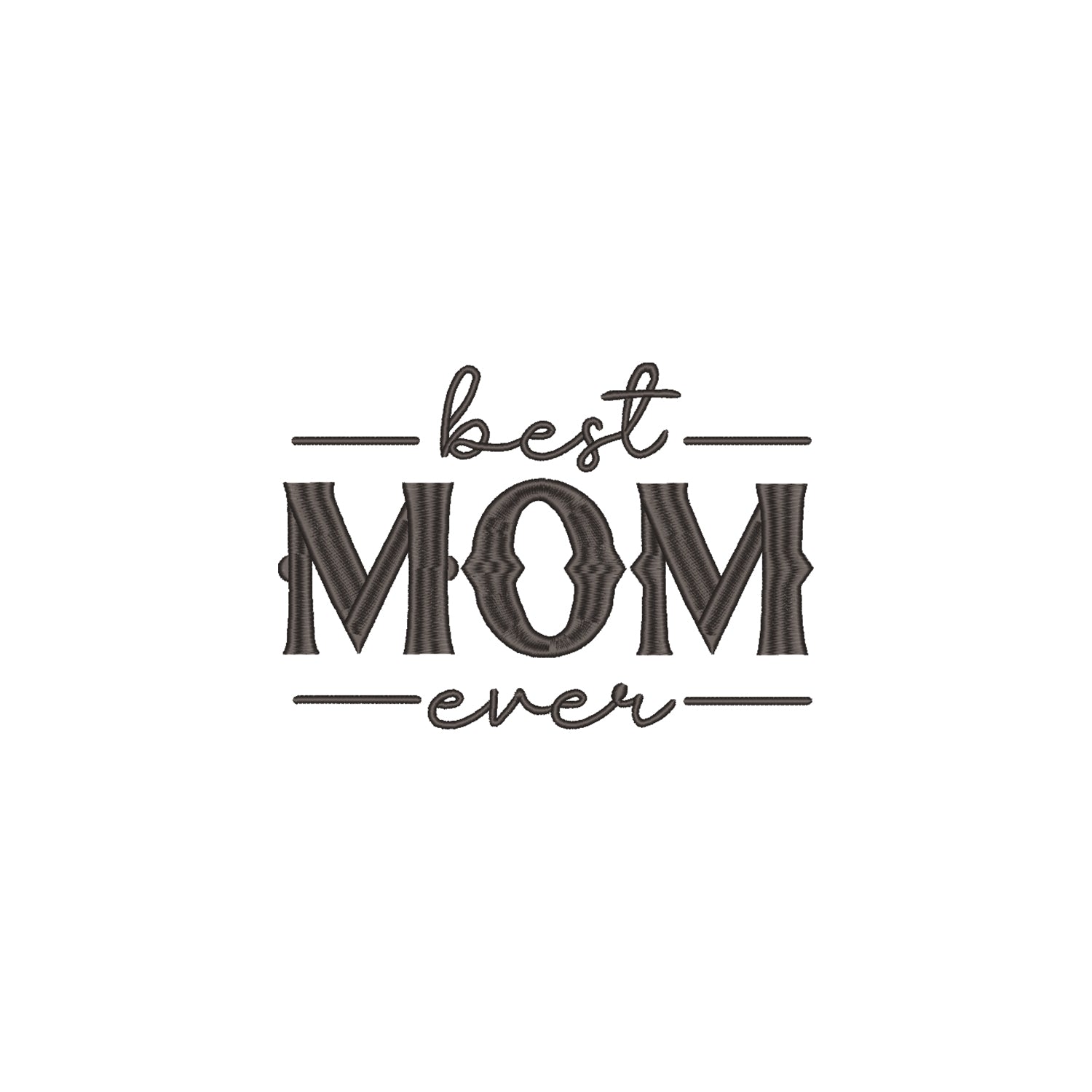 Koszulka Best Mom Ever – Haft komputerowy | Damska, Unisex, Oversize Haft z radości - nadruki i haft na odzieży Warszawa