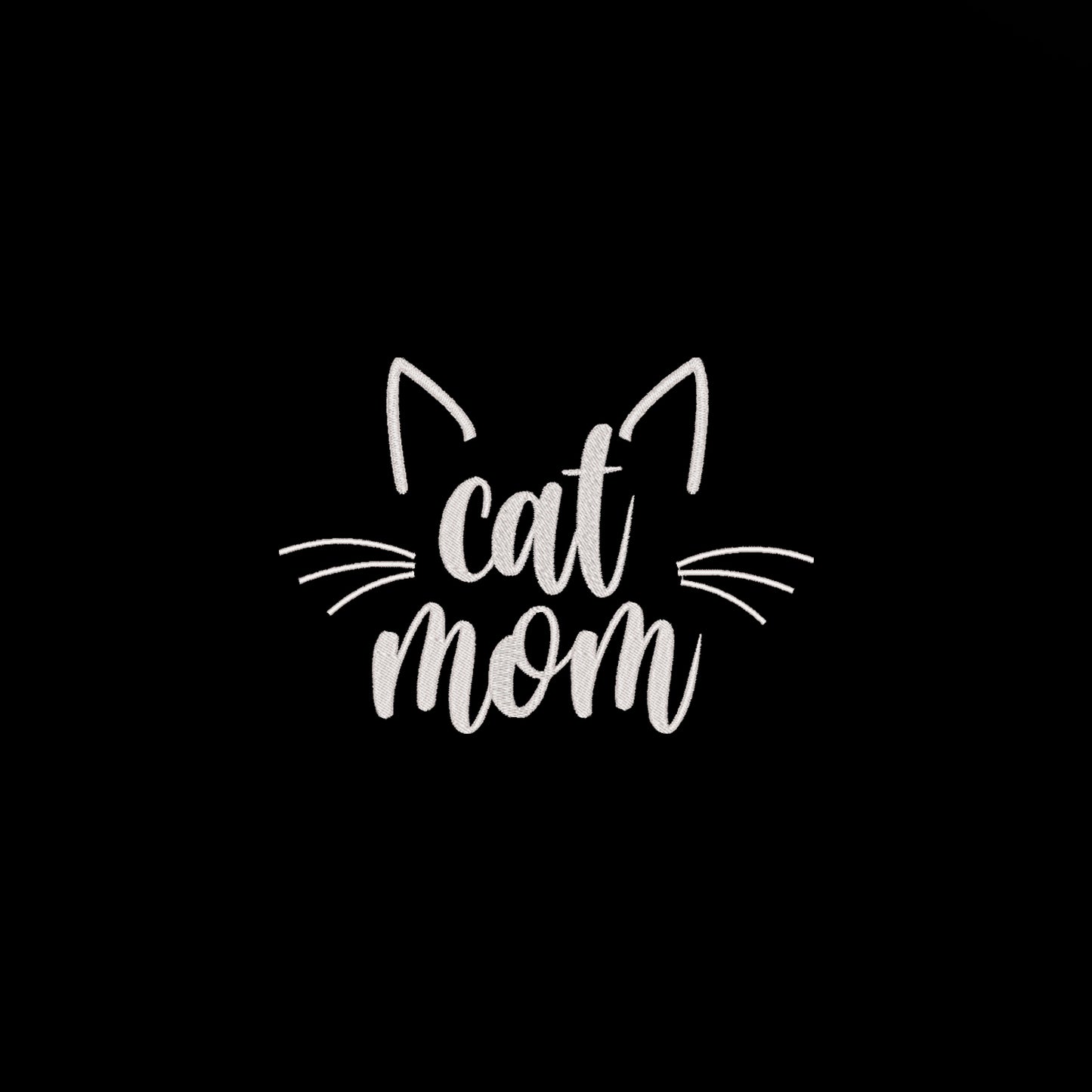 Bluza z haftem Cat Mom – idealna dla każdej miłośniczki kotów Haft z radości - nadruki i haft na odzieży Warszawa