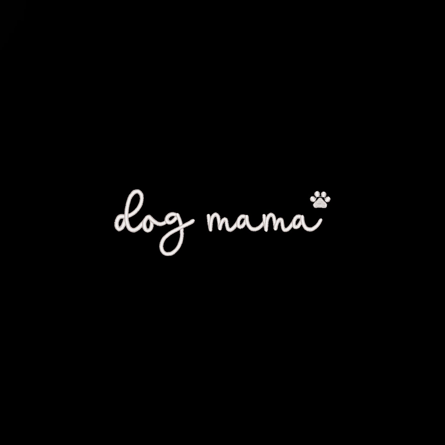 Koszulka Dog Mama Embroidery – Haft komputerowy | Damska, Unisex, Oversize Haft z radości - nadruki i haft na odzieży Warszawa