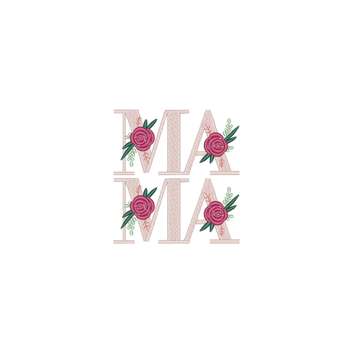 Bluza z haftem Floral Mama 2 – elegancki kwiatowy wzór dla mamy Haft z radości - nadruki i haft na odzieży Warszawa