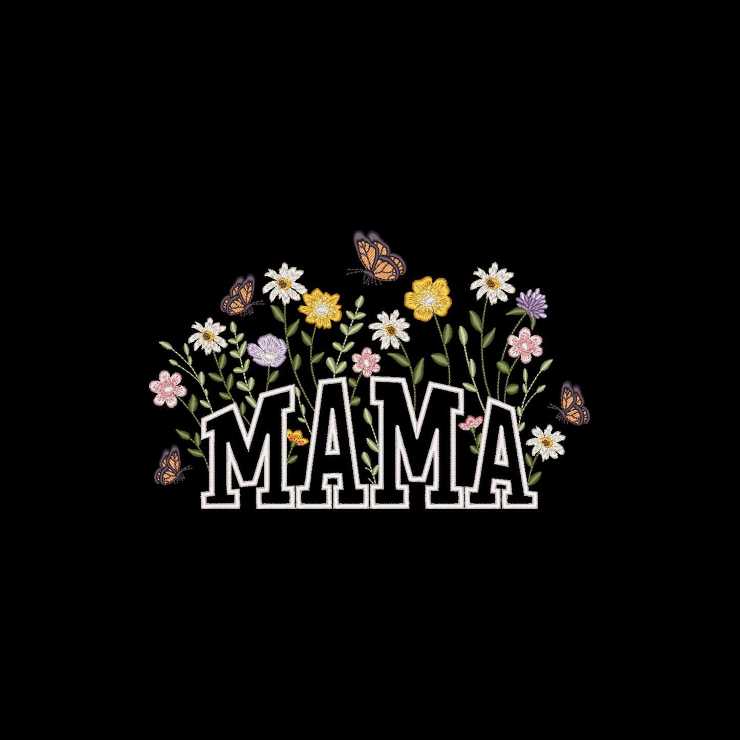 Bluza z haftem Floral Mama – kwiatowy wzór dla wyjątkowej mamy Haft z radości - nadruki i haft na odzieży Warszawa
