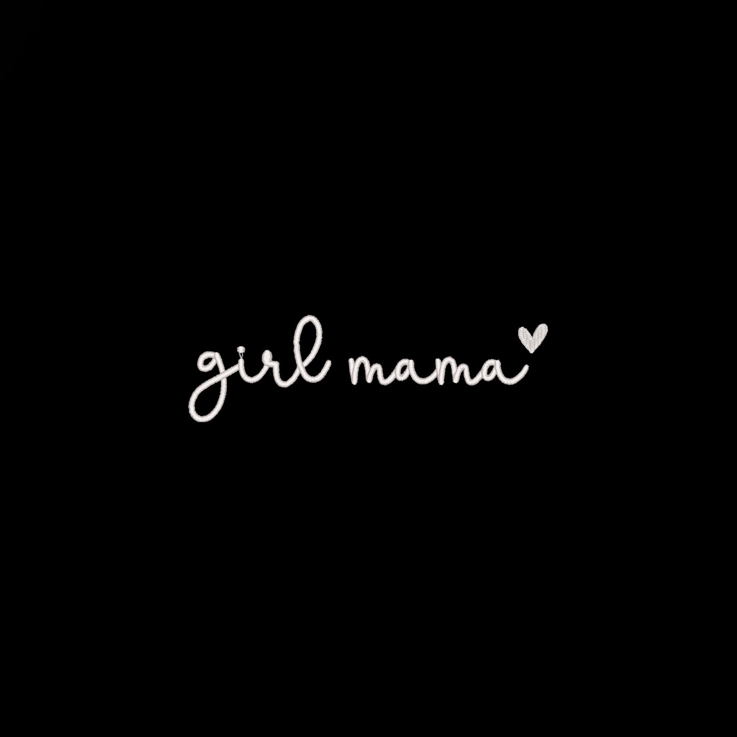 Koszulka Girl Mama Embroidery – Haft komputerowy | Damska, Unisex, Oversize Haft z radości - nadruki i haft na odzieży Warszawa
