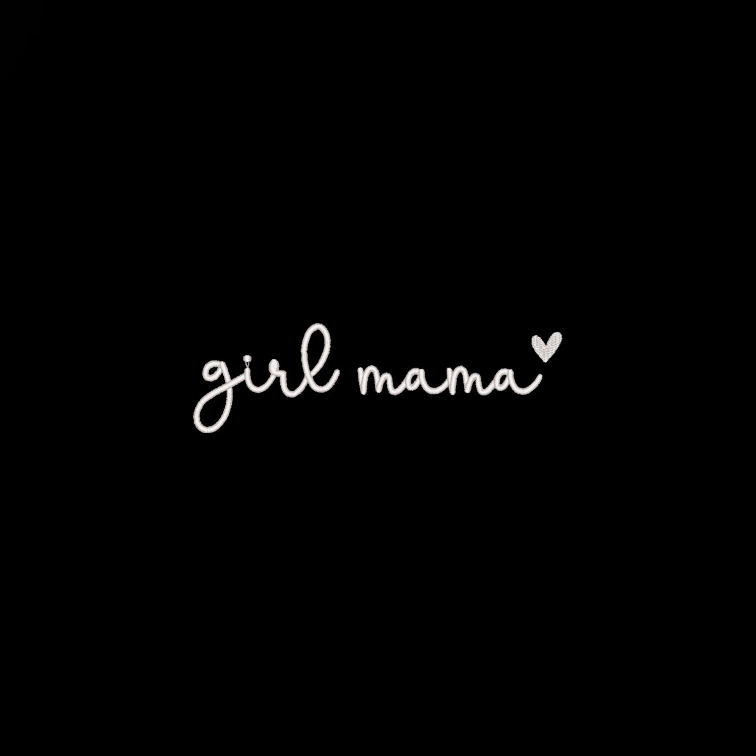 Koszulka Girl Mama Embroidery – Haft komputerowy | Damska, Unisex, Oversize Haft z radości - nadruki i haft na odzieży Warszawa