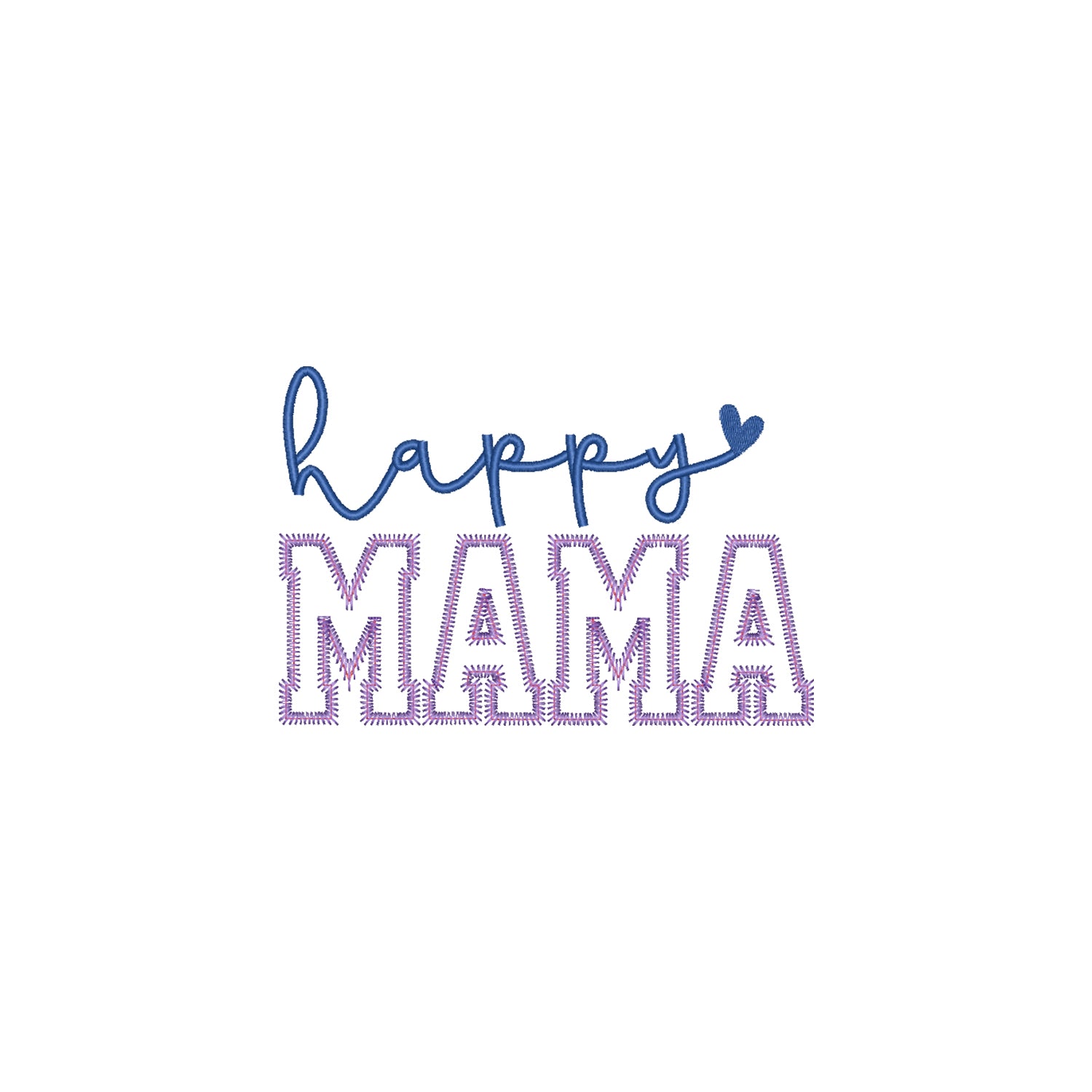 Koszulka Happy Mama – Haft komputerowy | Damska, Unisex, Oversize Haft z radości - nadruki i haft na odzieży Warszawa