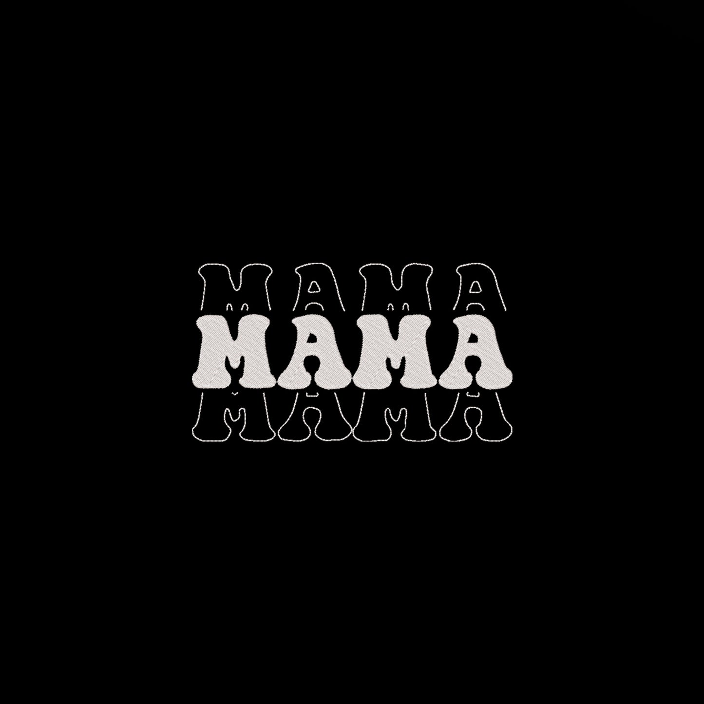 Koszulka Mama 2 – Haft komputerowy | Damska, Unisex, Oversize Haft z radości - nadruki i haft na odzieży Warszawa