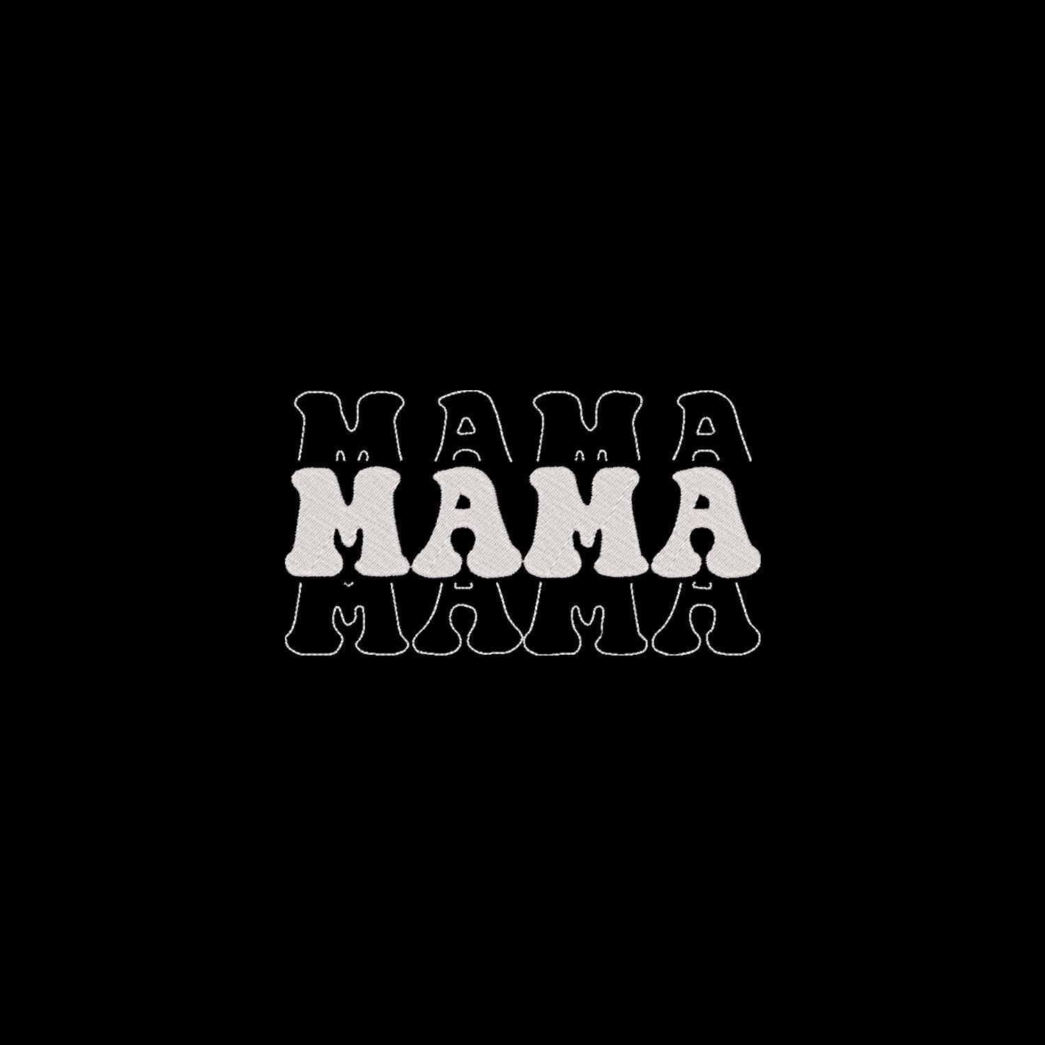 Koszulka Mama 2 – Haft komputerowy | Damska, Unisex, Oversize Haft z radości - nadruki i haft na odzieży Warszawa