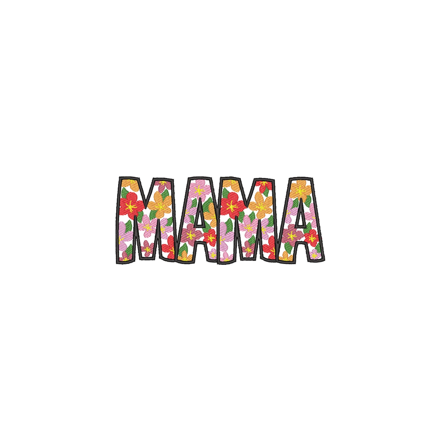 Koszulka Mama All Day Everyday Embroidery Design – Haft komputerowy | Damska, Unisex, Oversize Haft z radości - nadruki i haft na odzieży Warszawa