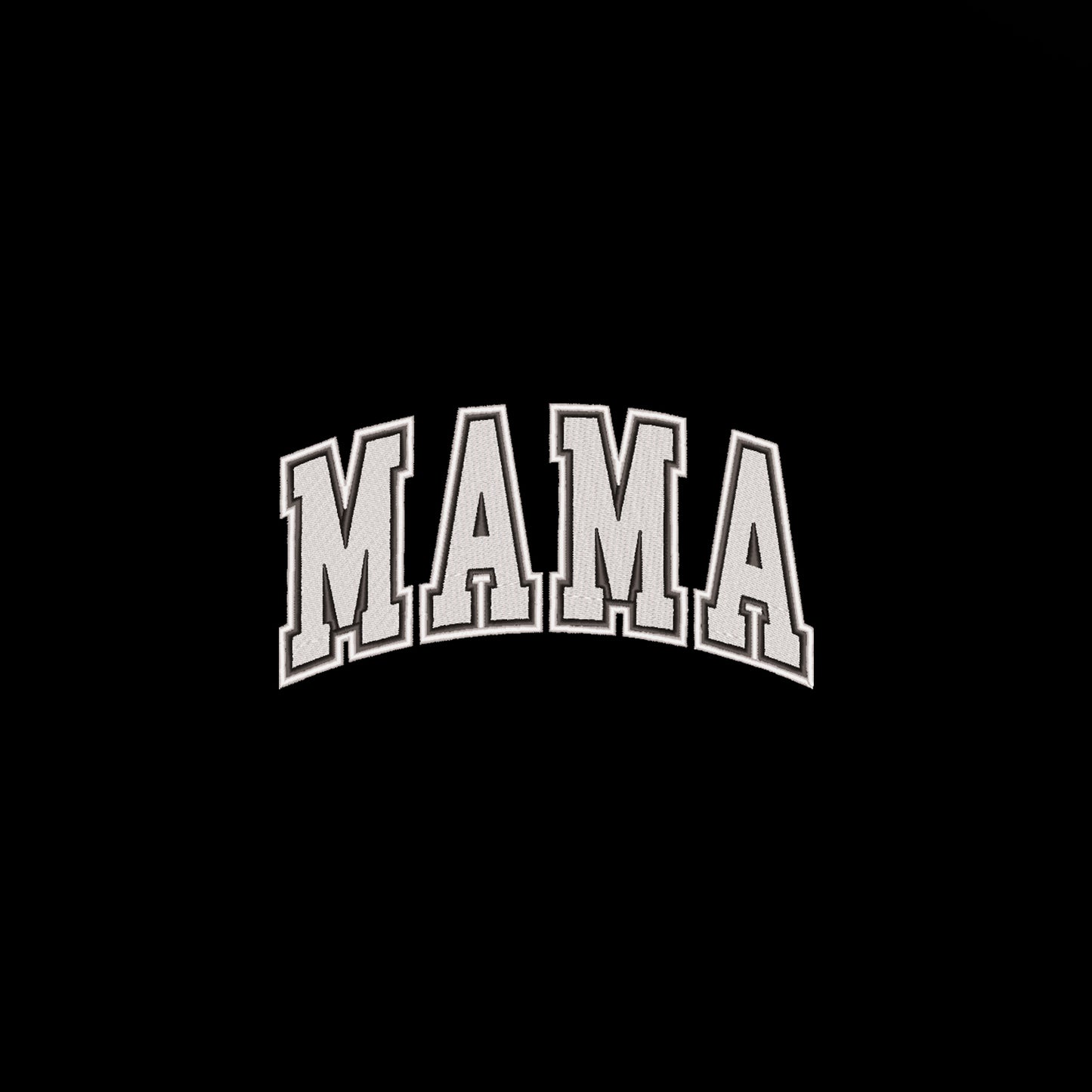 Bluza z haftem “Mom Embroidery Design” – elegancki prezent dla mamy, dostępna bez kaptura, z kapturem i w kroju oversize Haft z radości - nadruki i haft na odzieży Warszawa