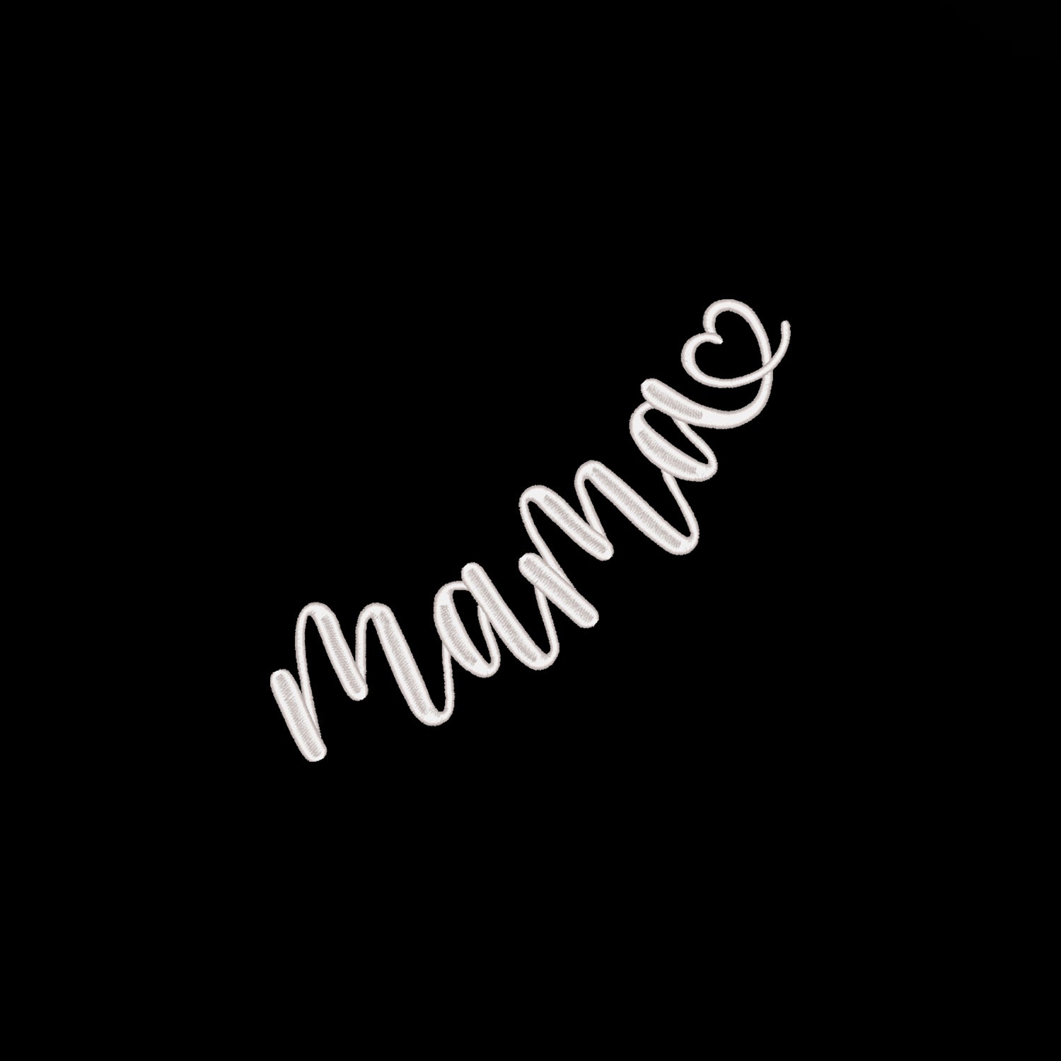 Koszulka z haftem „Mama with Heart” – damska, unisex, oversize Haft z radości - nadruki i haft na odzieży Warszawa