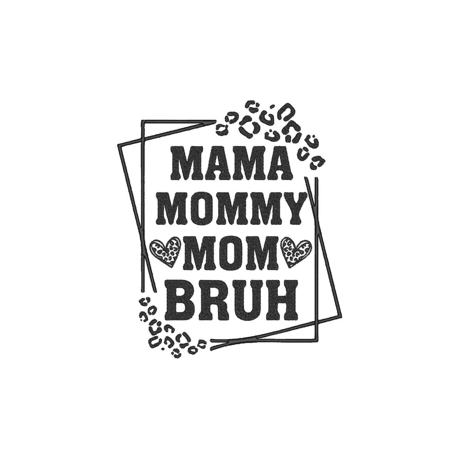 Bluza Mama Mommy Mom Bruh – modny haft dla stylowych mam Haft z radości - nadruki i haft na odzieży Warszawa