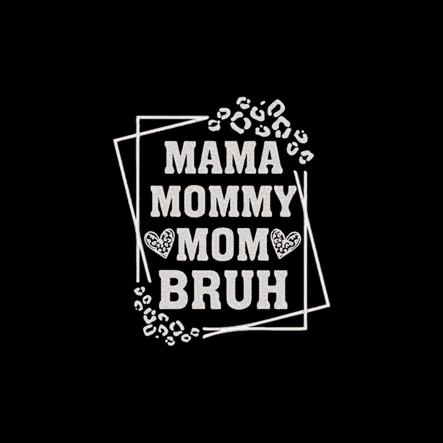 Bluza Mama Mommy Mom Bruh – modny haft dla stylowych mam Haft z radości - nadruki i haft na odzieży Warszawa