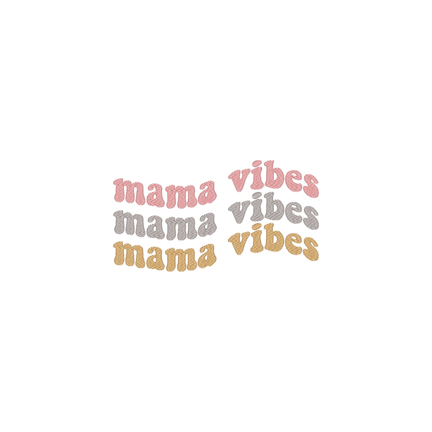 Koszulka Mama Vibes 2 – Haft komputerowy | Damska, Unisex, Oversize Haft z radości - nadruki i haft na odzieży Warszawa