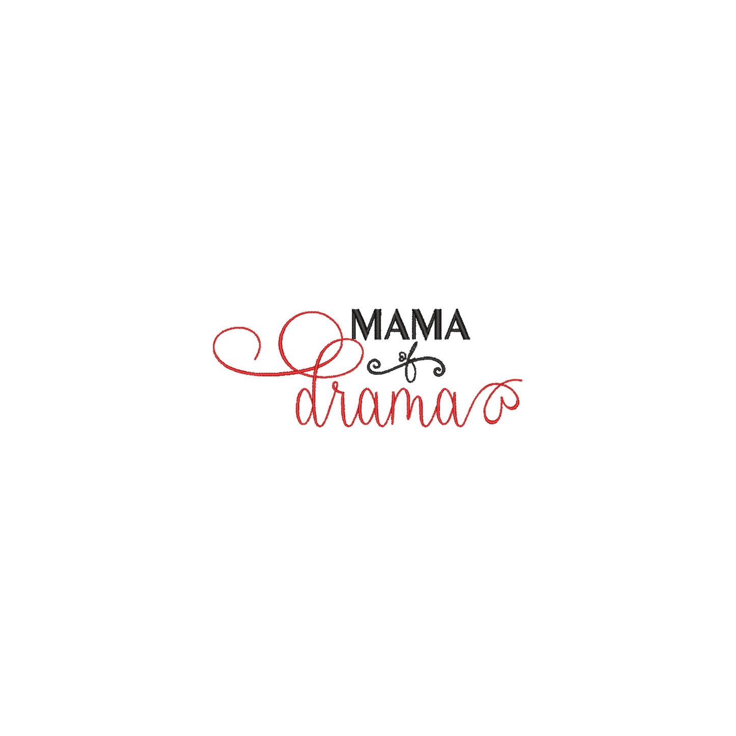 Koszulka Mama of Drama – Haft komputerowy | Damska, Unisex, Oversize Haft z radości - nadruki i haft na odzieży Warszawa