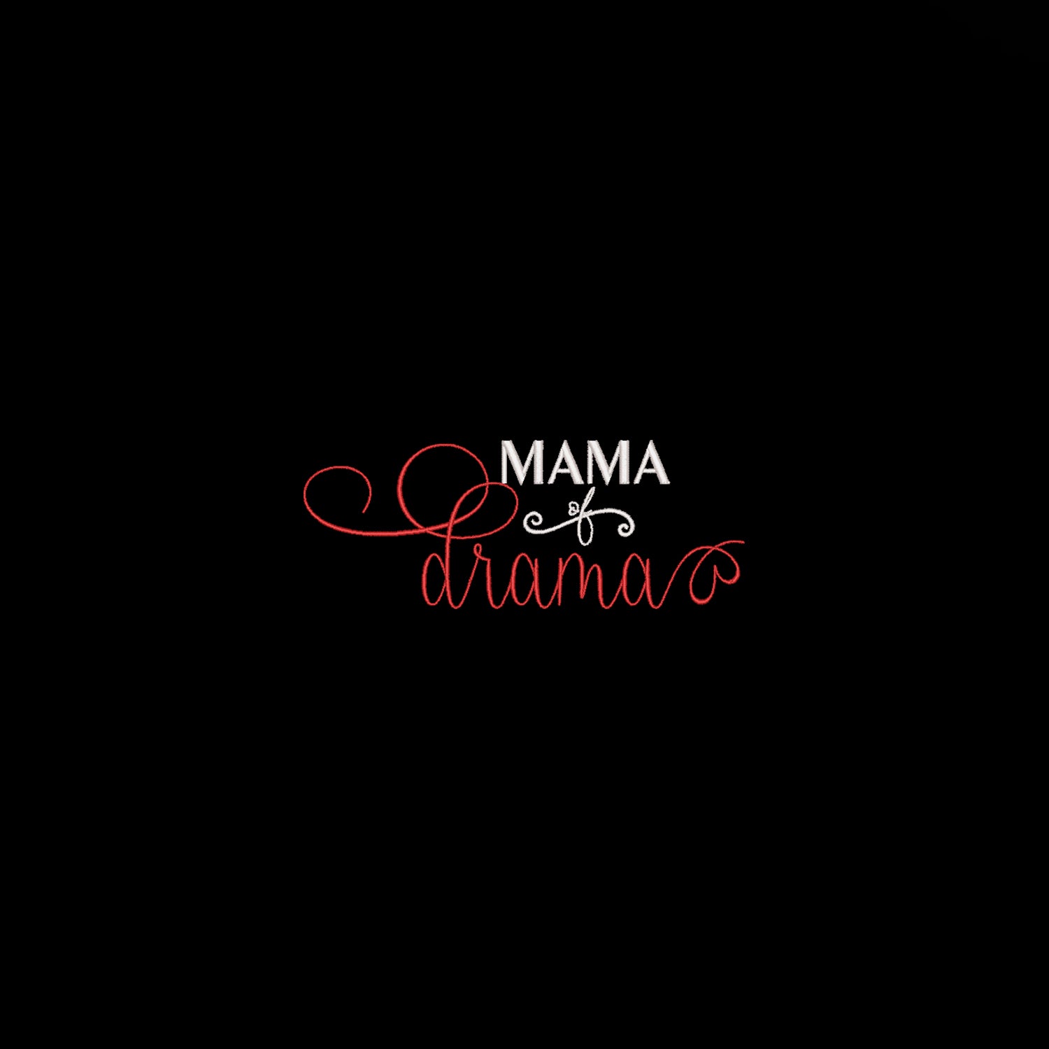 Koszulka Mama of Drama – Haft komputerowy | Damska, Unisex, Oversize Haft z radości - nadruki i haft na odzieży Warszawa