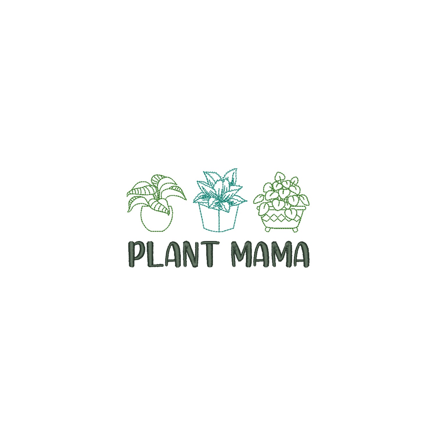 Koszulka haftowana „Plant Mama” – dla miłośniczek roślin | damska, unisex, oversize Haft z radości - nadruki i haft na odzieży Warszawa