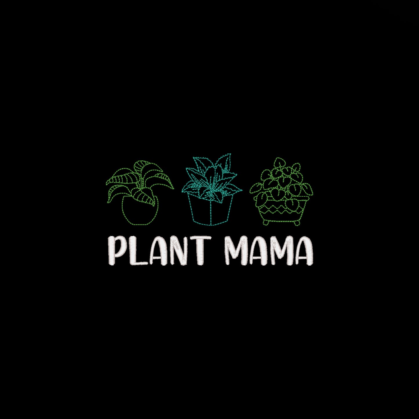 Bluza “Plant Mama” z haftem – modna bluza damska z kapturem, bez kaptura lub oversize Haft z radości - nadruki i haft na odzieży Warszawa