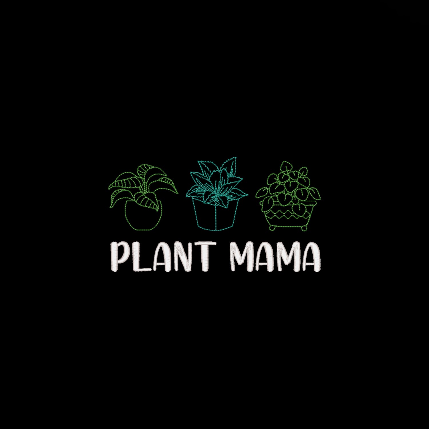 Koszulka haftowana „Plant Mama” – dla miłośniczek roślin | damska, unisex, oversize Haft z radości - nadruki i haft na odzieży Warszawa