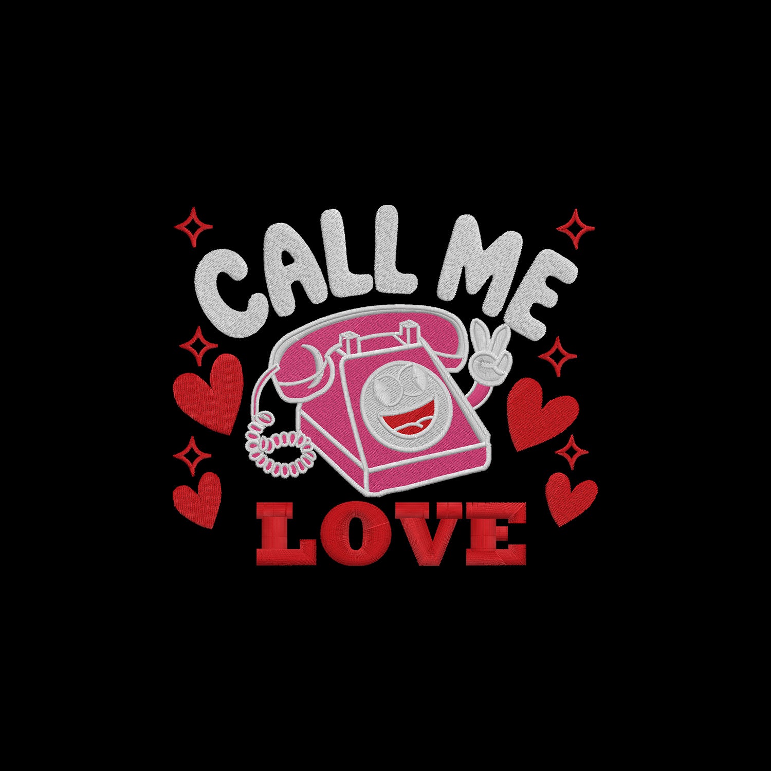 Koszulka z Haftem „Call Me Love” – delikatne przesłanie Haft z radości - nadruki i haft na odzieży Warszawa