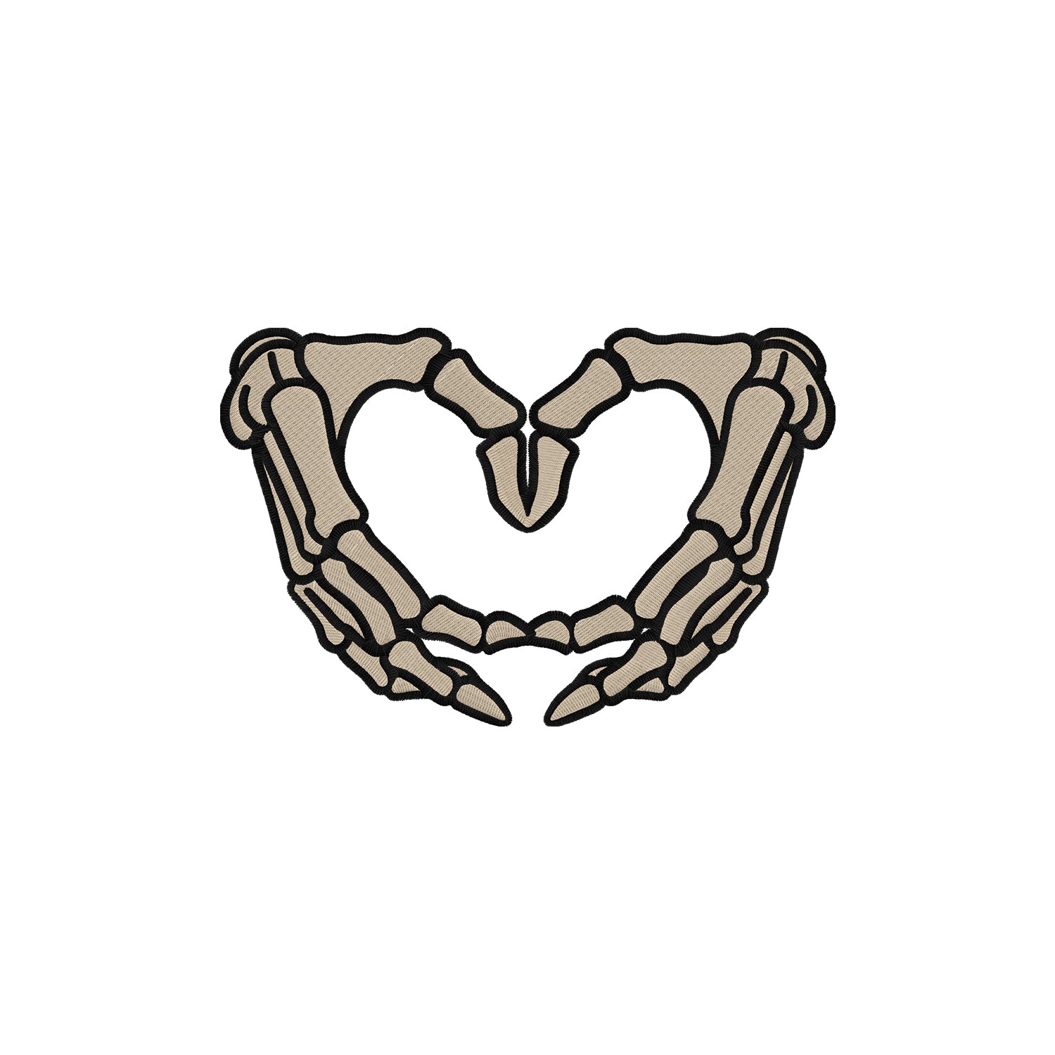 Bluza z Haftem „Szkieletowe Serce” – mocny styl z charakterem Haft z radości - nadruki i haft na odzieży Warszawa