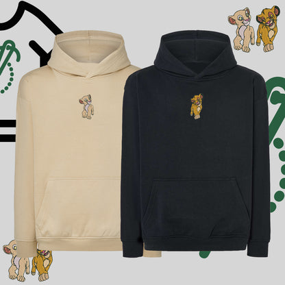 Zestaw 2 bluz oversize z haftem „Simba & Nala”  maczi & maczi