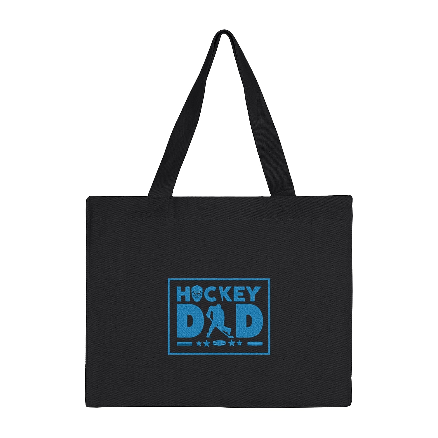 Torba bawełniana Hockey Dad – prezent dla taty fana hokeja z haftem Haft z radości