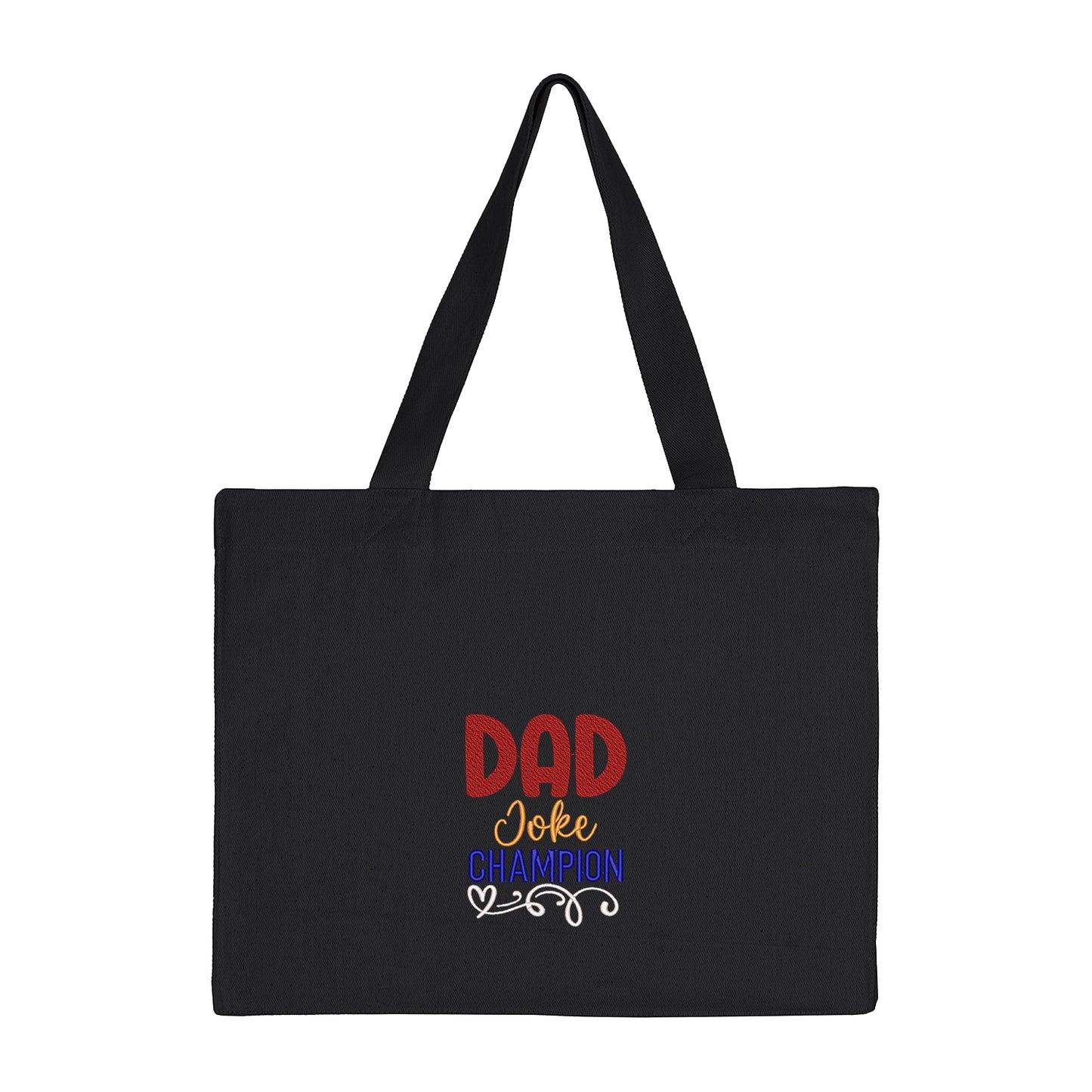 Torba bawełniana z haftem Dad Joke Champion – prezent dla taty z poczuciem humoru