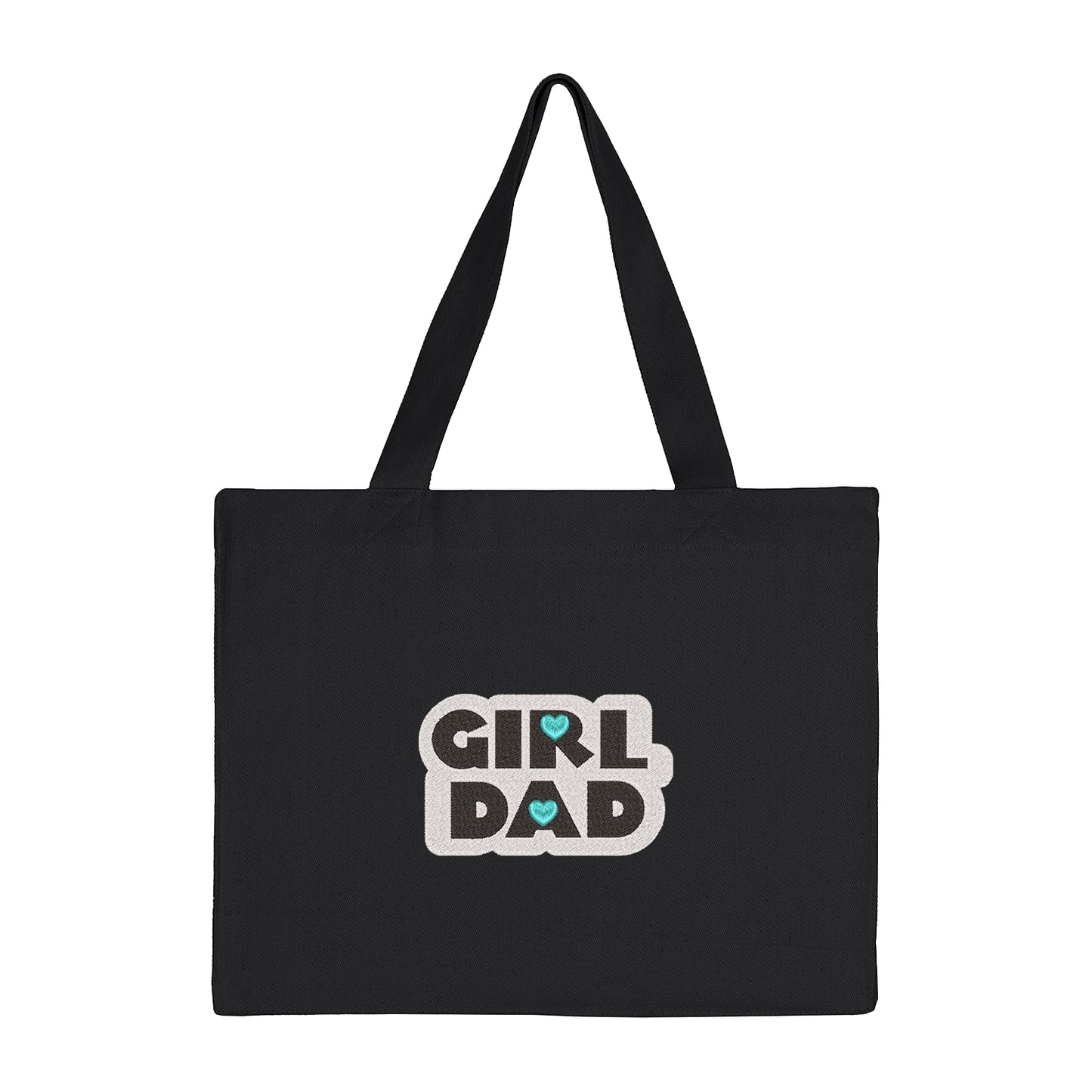 Torba bawełniana Girl Dad – prezent dla taty dziewczynki z haftem