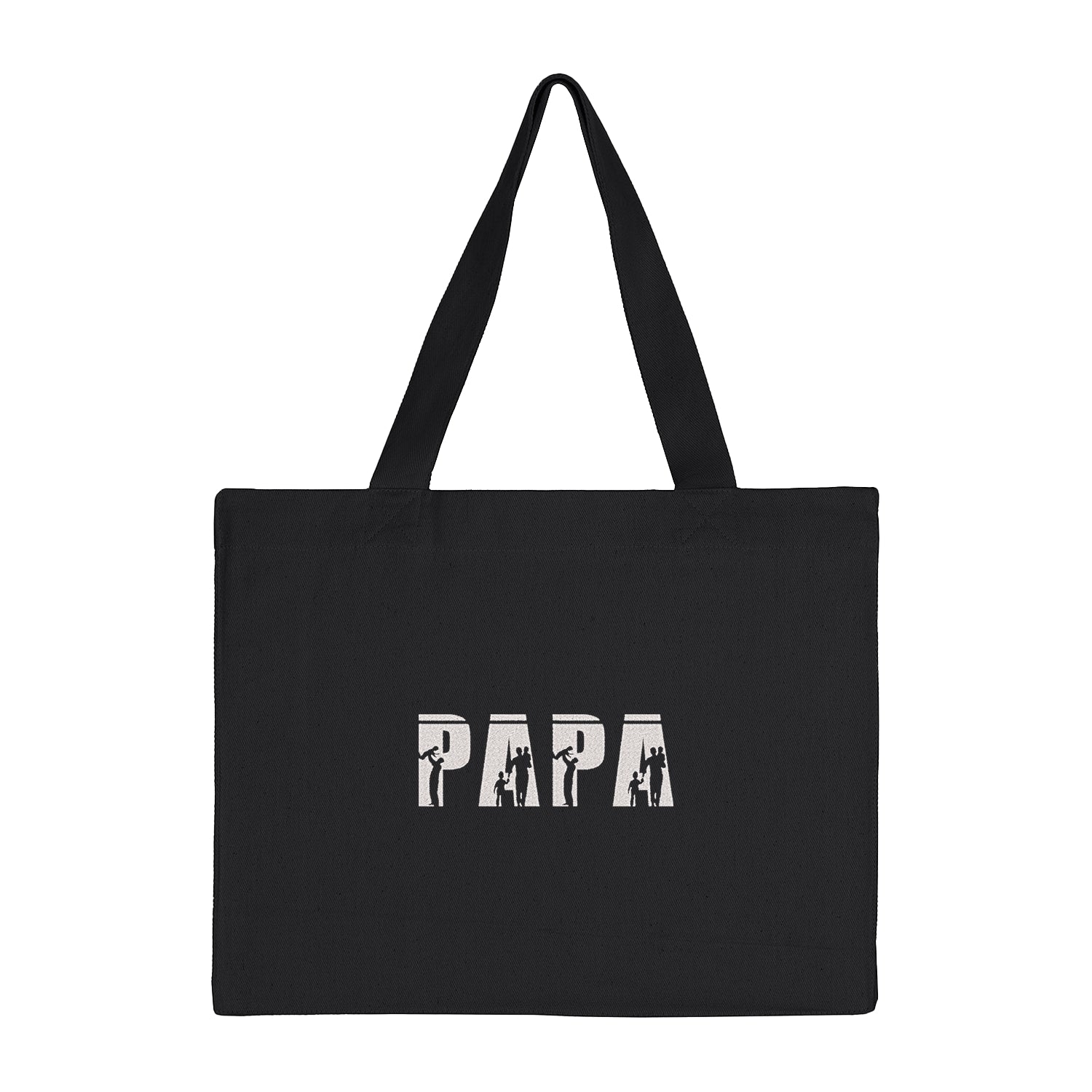 Torba bawełniana z haftem Papa Sign – prezent dla taty lub dziadka Haft z radości