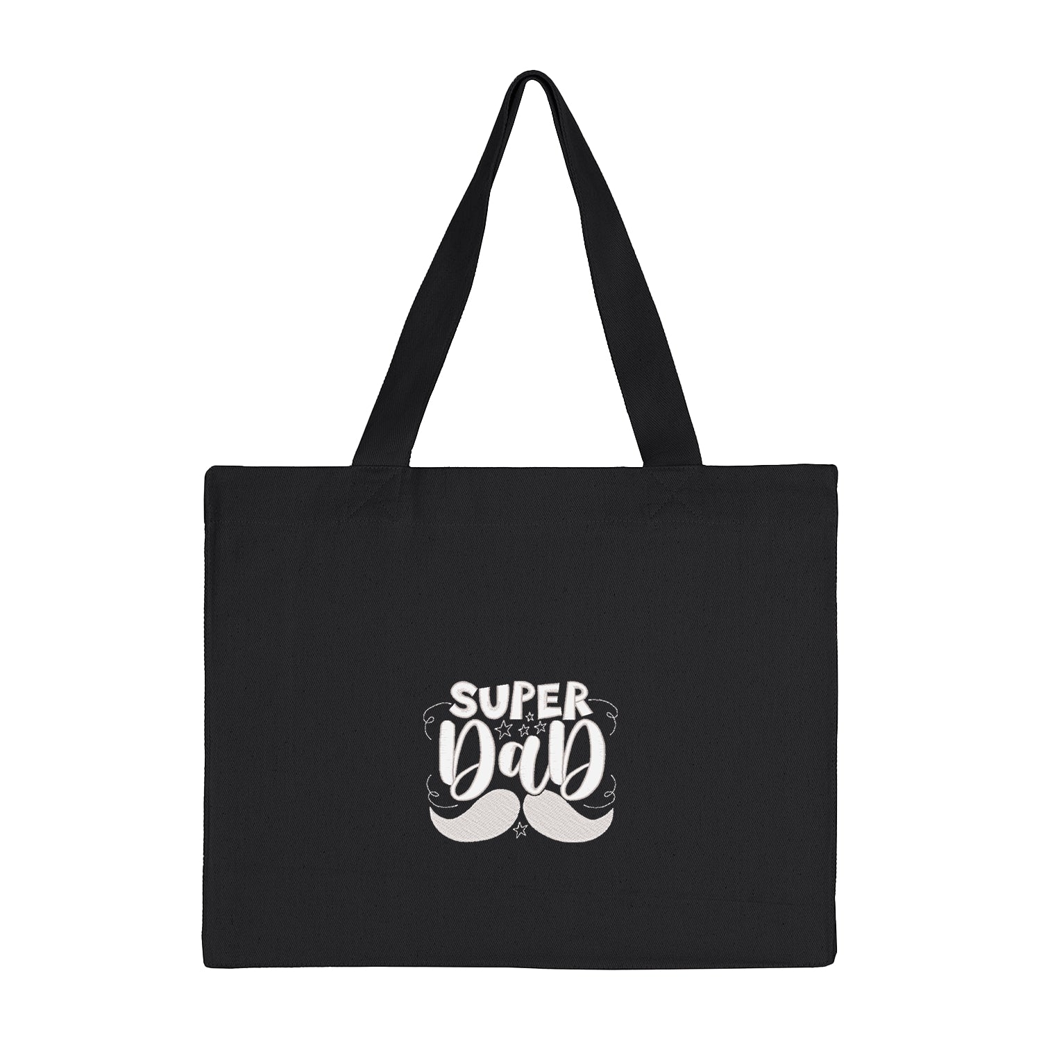 Torba bawełniana Super Dad Father's Day – haftowany prezent na Dzień Ojca Haft z radości