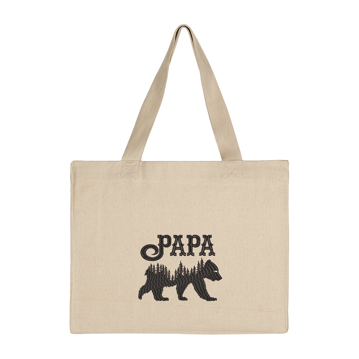Torba bawełniana Papa Bear z haftem – idealny prezent dla taty z charakterem