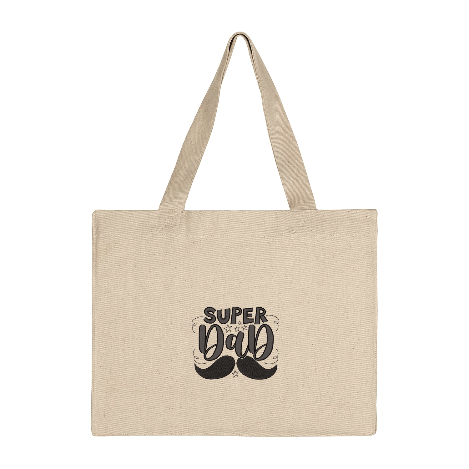 Torba bawełniana Super Dad Father's Day – haftowany prezent na Dzień Ojca Haft z radości