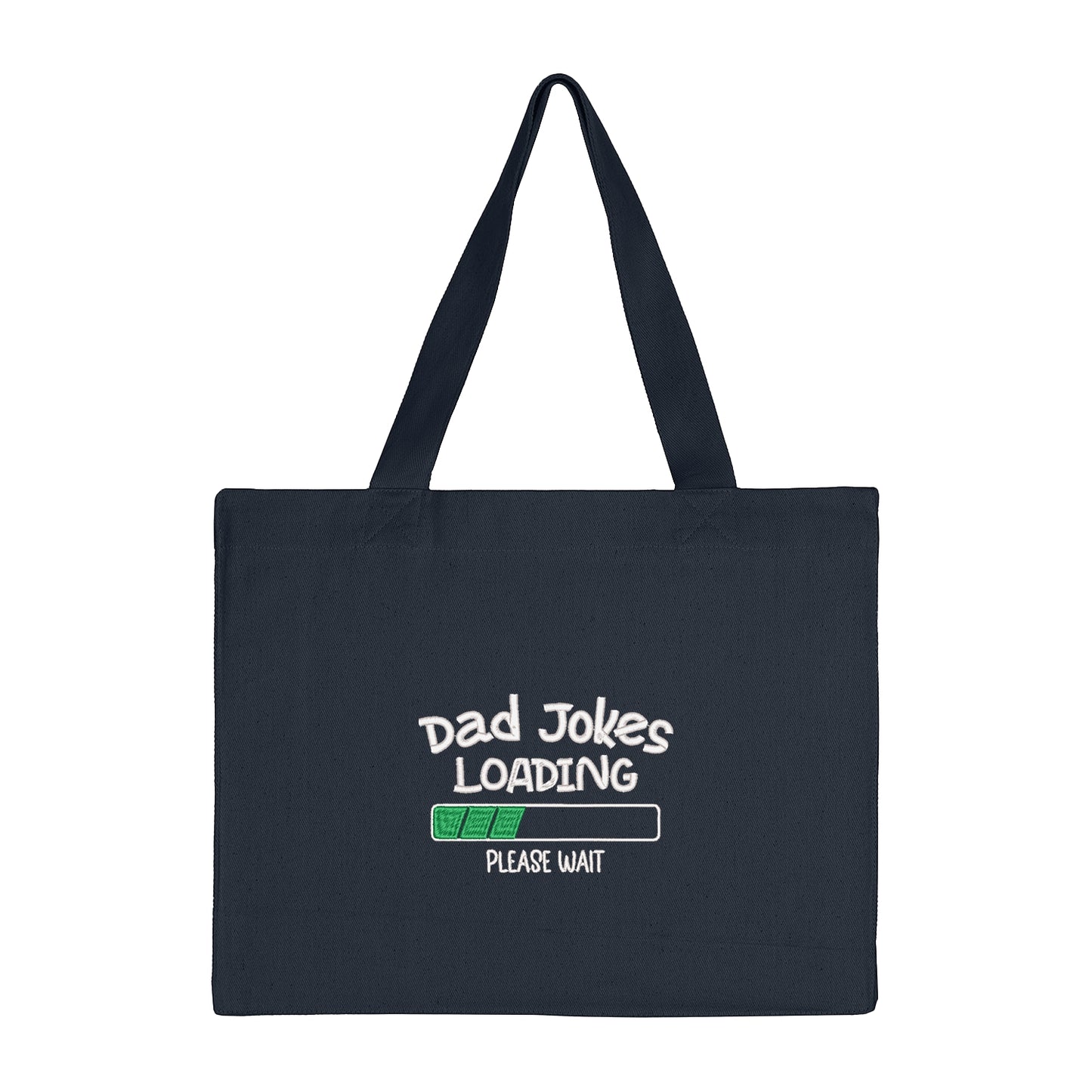 Torba bawełniana Dad Jokes Embroidery – śmieszny prezent z haftem dla taty