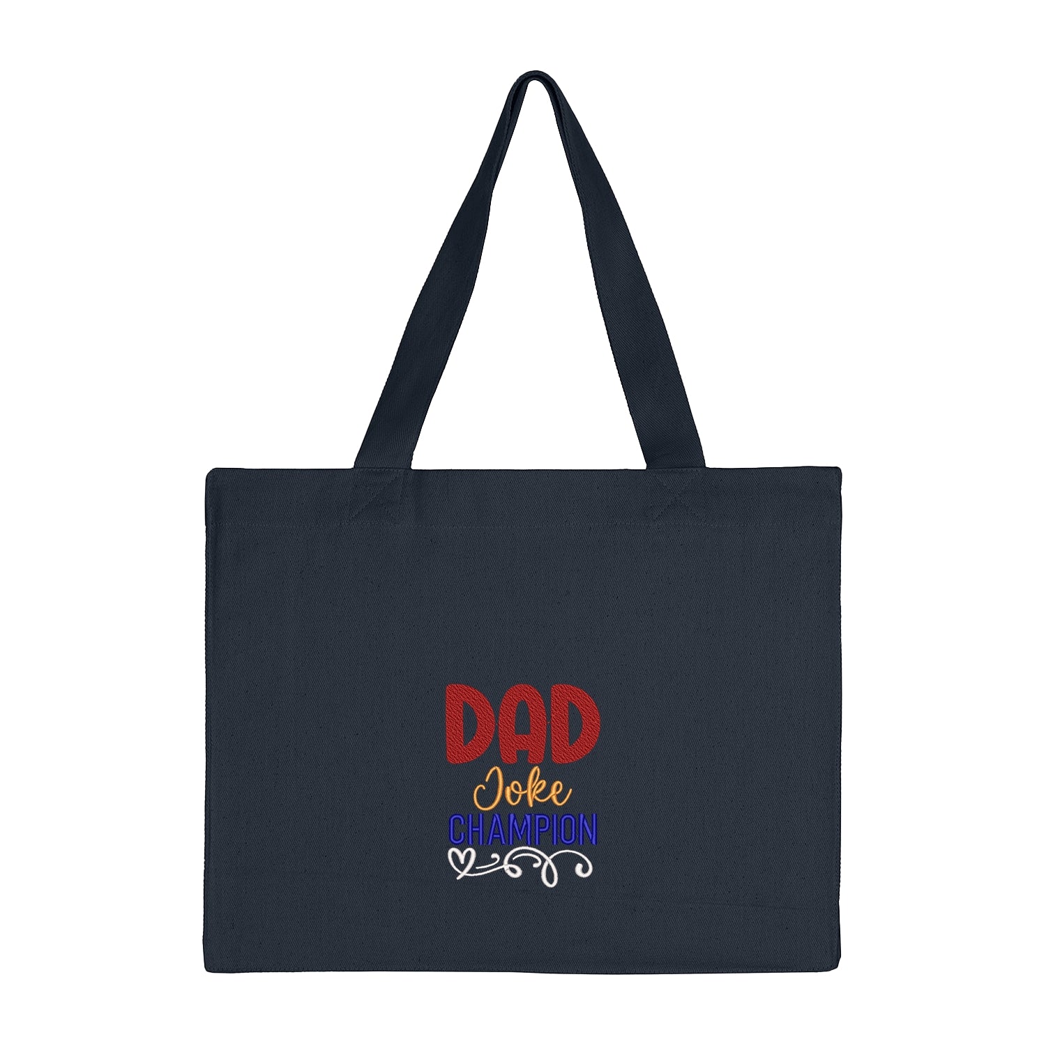 Torba bawełniana z haftem Dad Joke Champion – prezent dla taty z poczuciem humoru
