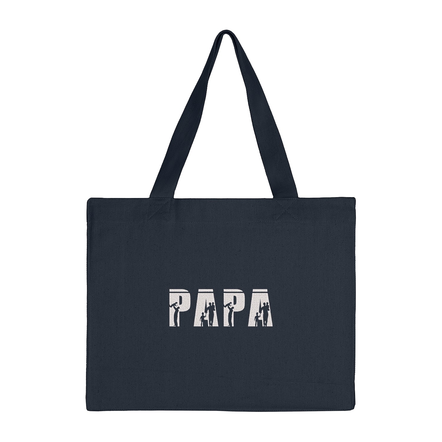 Torba bawełniana z haftem Papa Sign – prezent dla taty lub dziadka