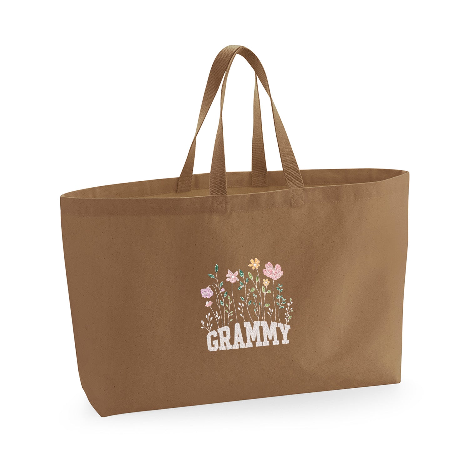 Floral Grammy – haftowana torba w kwiatowym stylu dla Babci Haft z radości