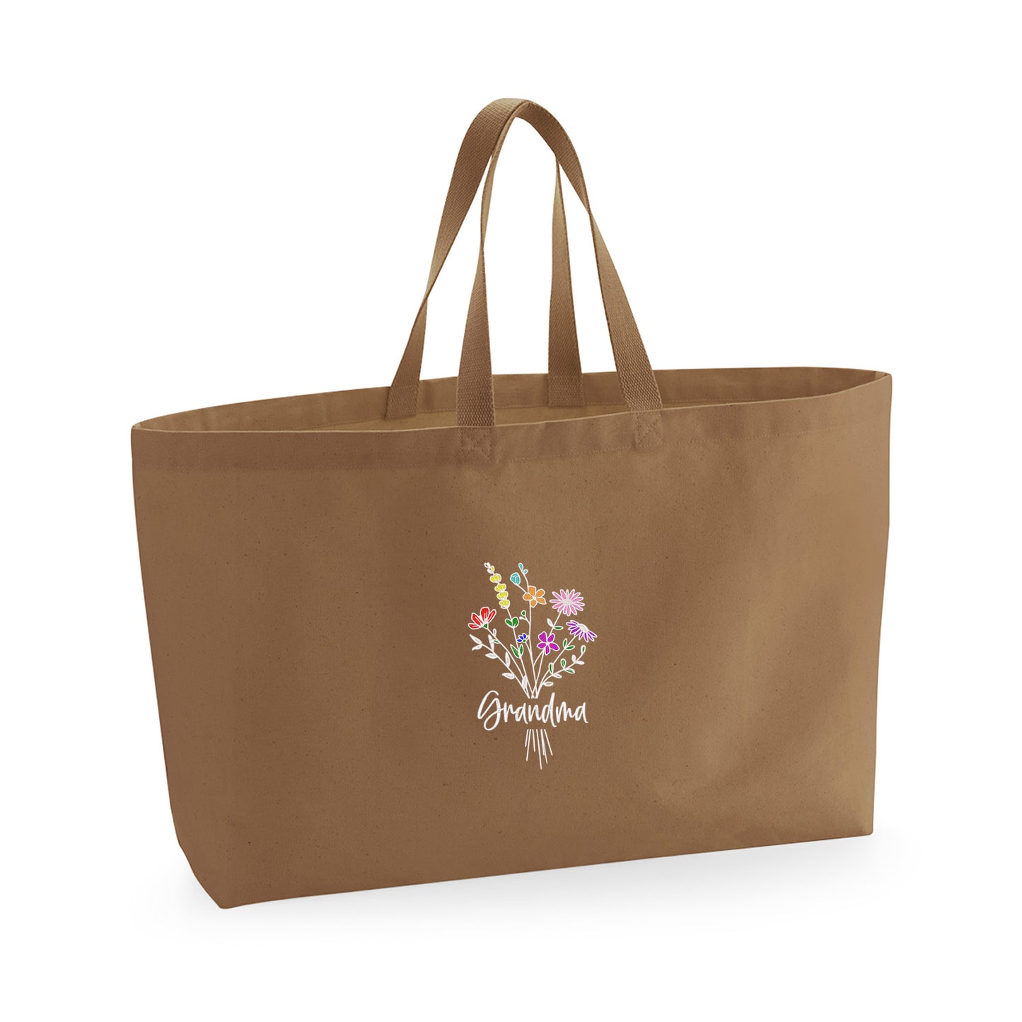 Grandma Floral – haftowana torba z kwiatowym motywem Haft z radości