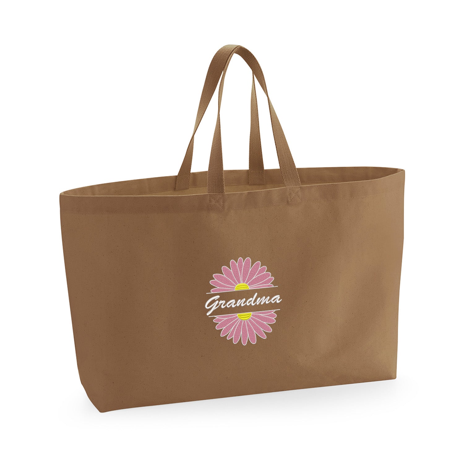 Grandma Flower – haftowana torba z kwiatowym motywem dla Babci Haft z radości