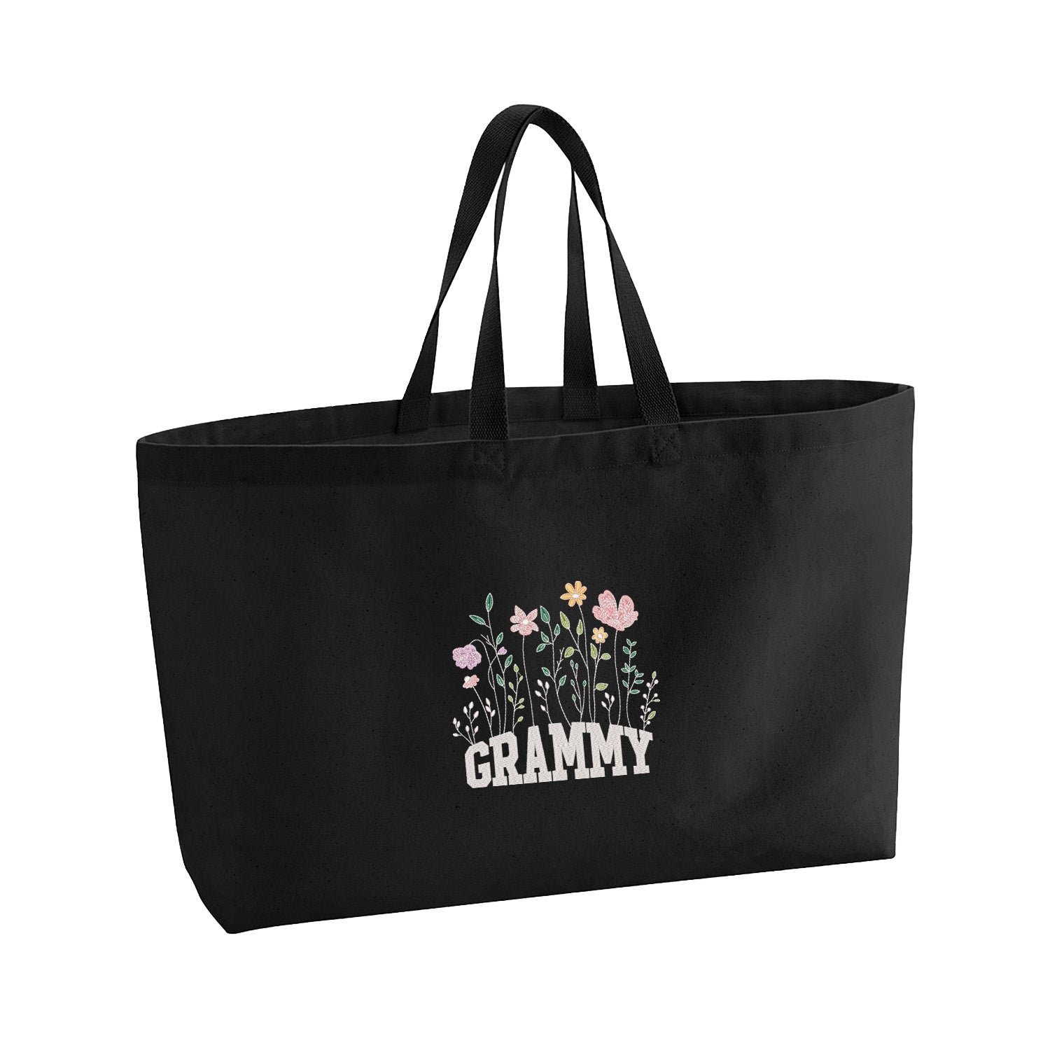 Floral Grammy – haftowana torba w kwiatowym stylu dla Babci Haft z radości