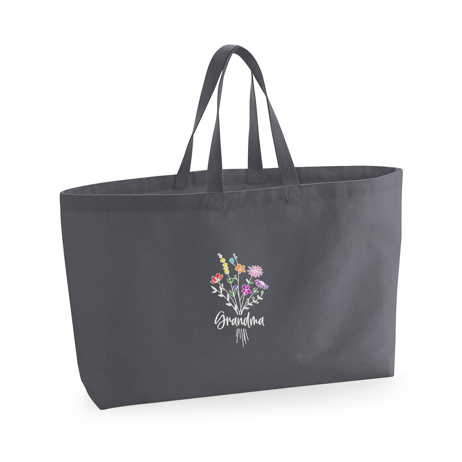 Grandma Floral – haftowana torba z kwiatowym motywem Haft z radości