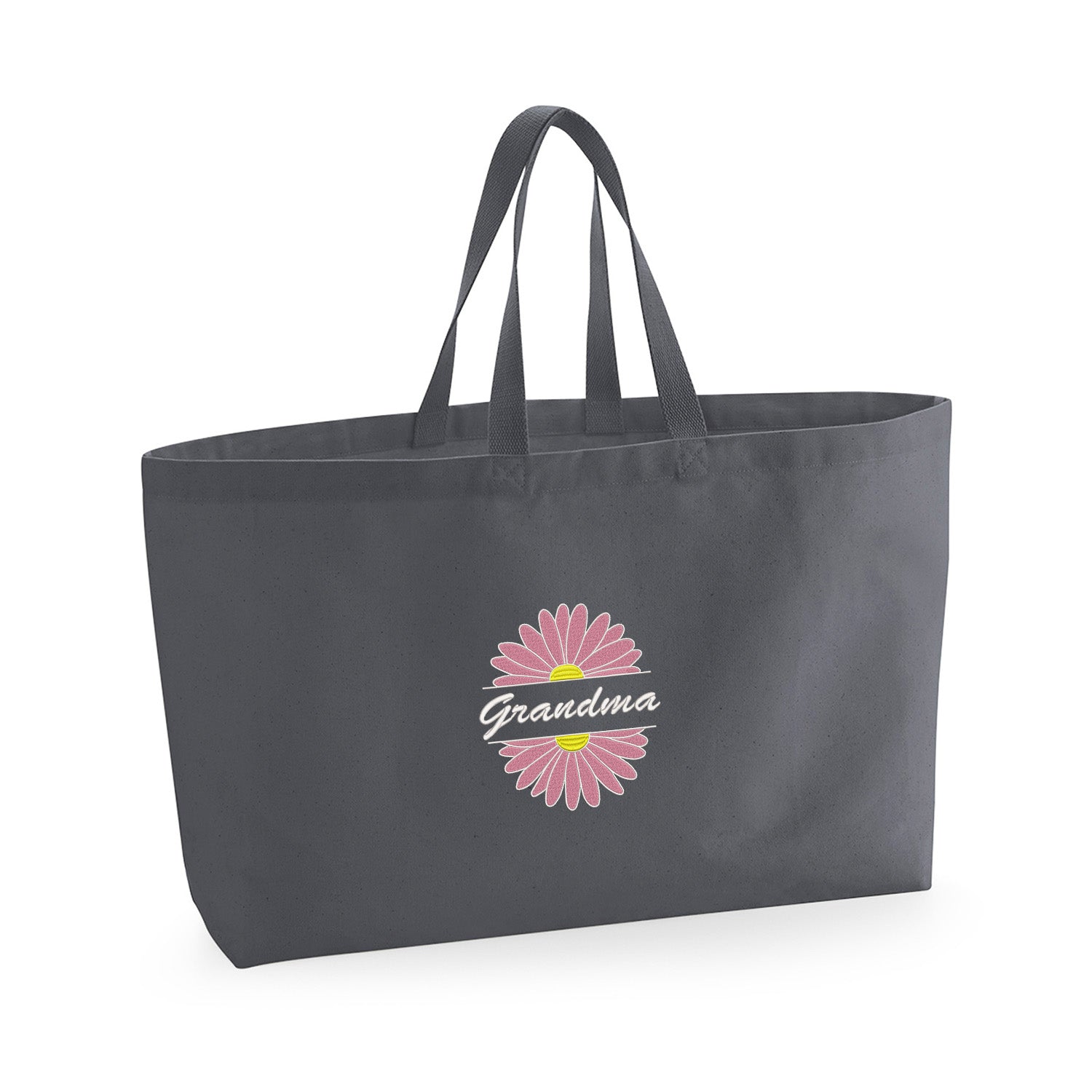 Grandma Flower – haftowana torba z kwiatowym motywem dla Babci Haft z radości
