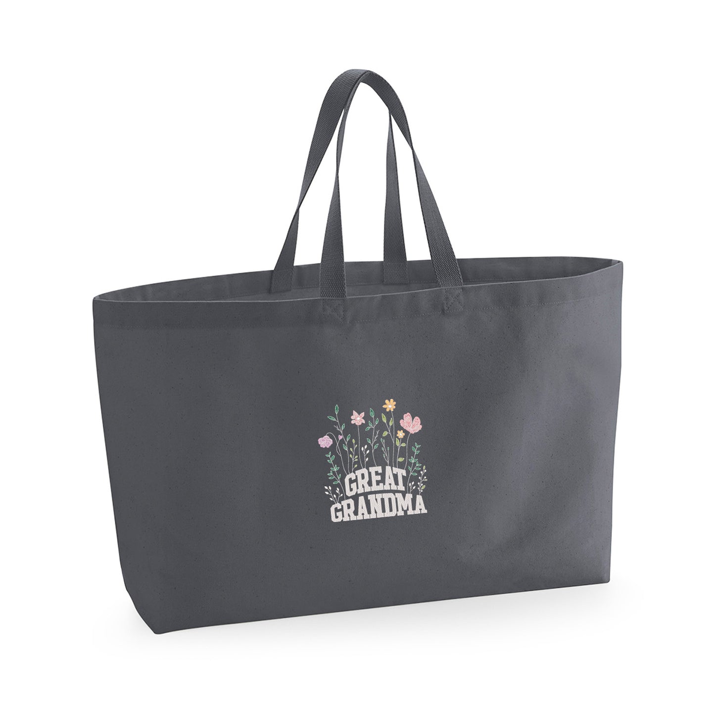 Great Grandma – haftowana torba z kwiatowym motywem dla Prababci Haft z radości