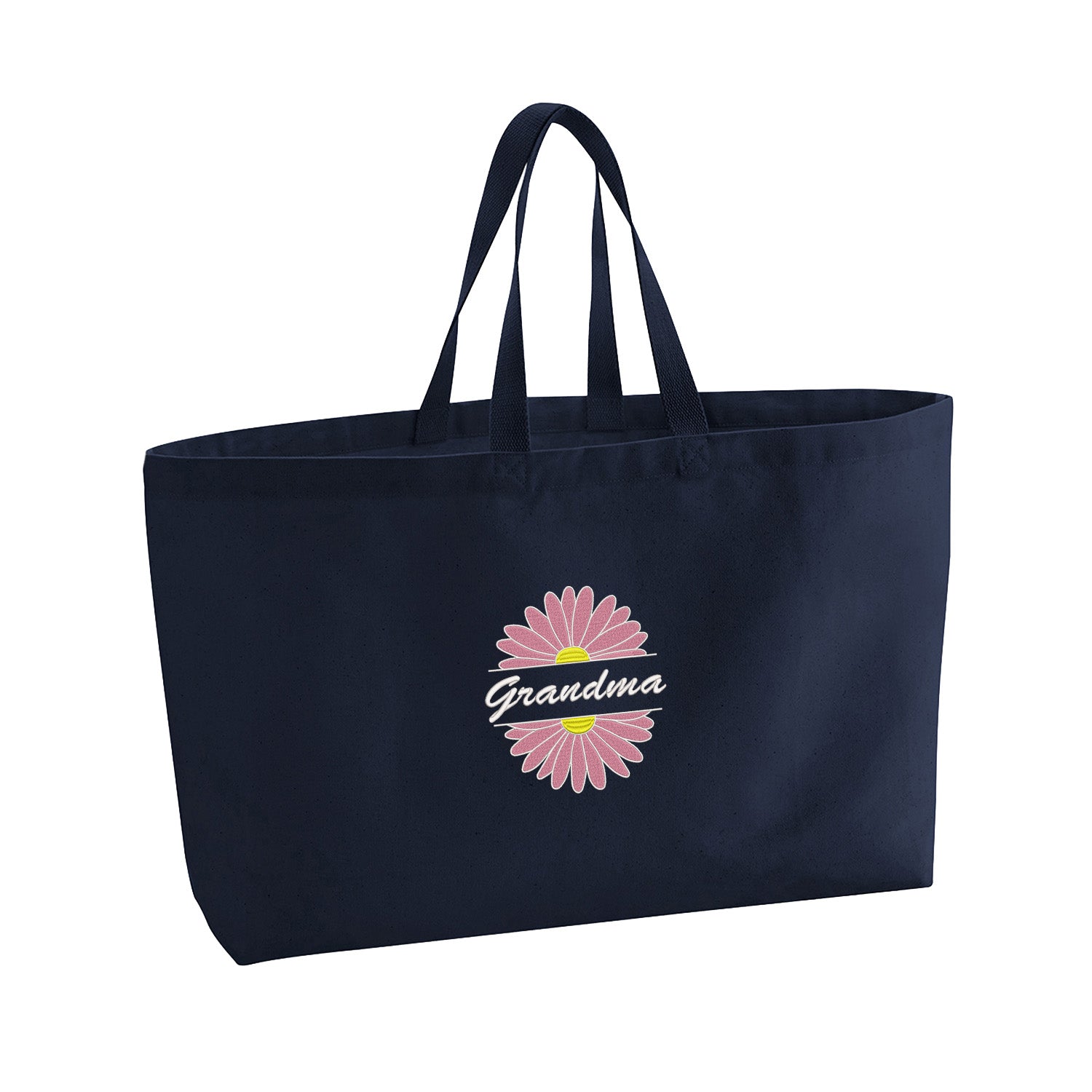 Grandma Flower – haftowana torba z kwiatowym motywem dla Babci Haft z radości