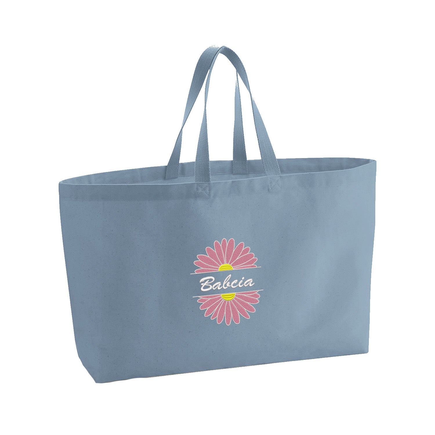 Babcia – haftowana torba z kwiatowym motywem dla Babci Haft z radości