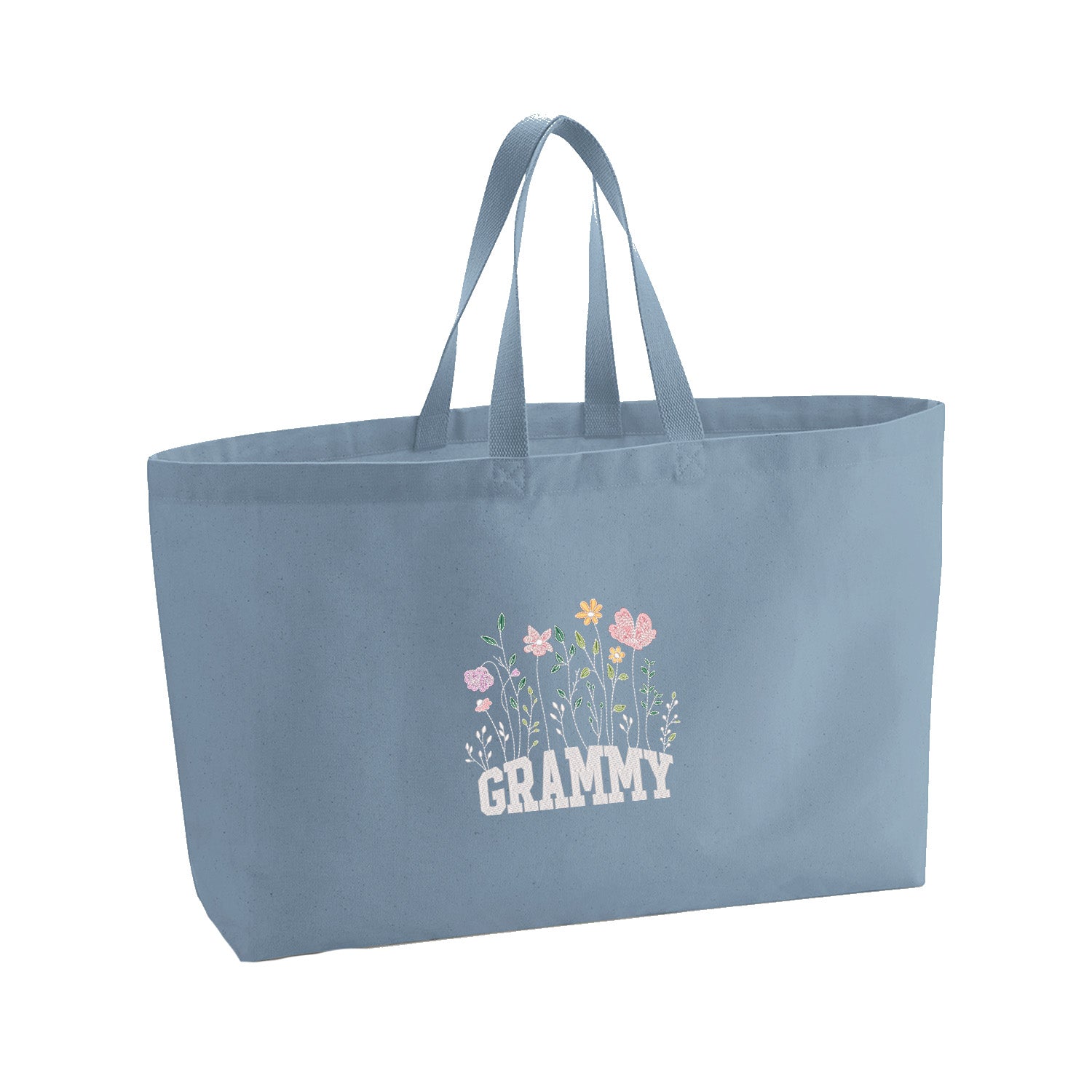 Floral Grammy – haftowana torba w kwiatowym stylu dla Babci Haft z radości